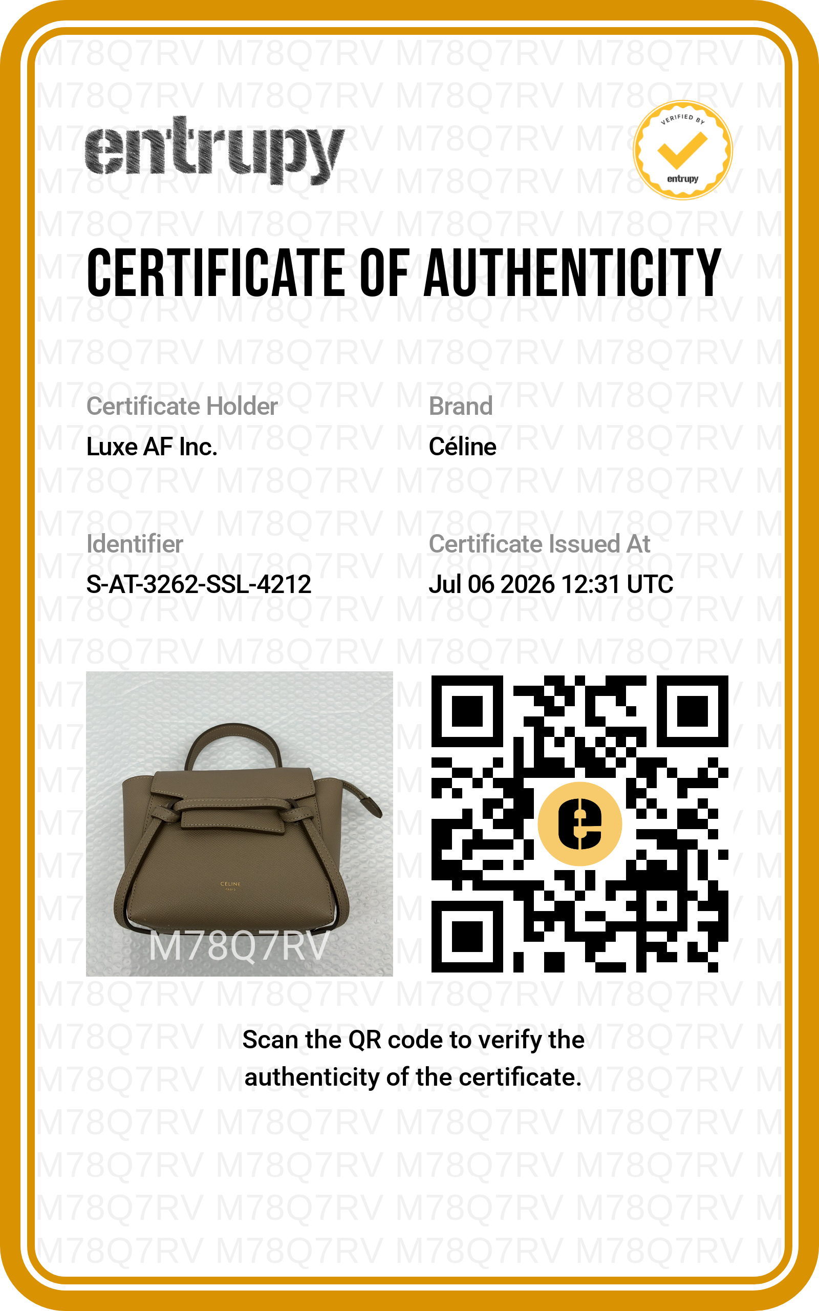Celine Beige Leather Belt Handle Bag CEU