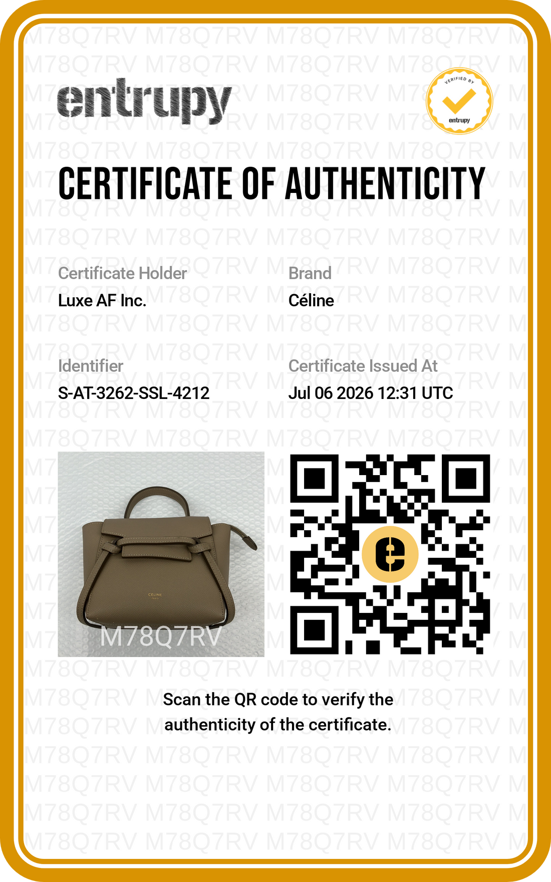 Celine Beige Leather Belt Handle Bag CEU