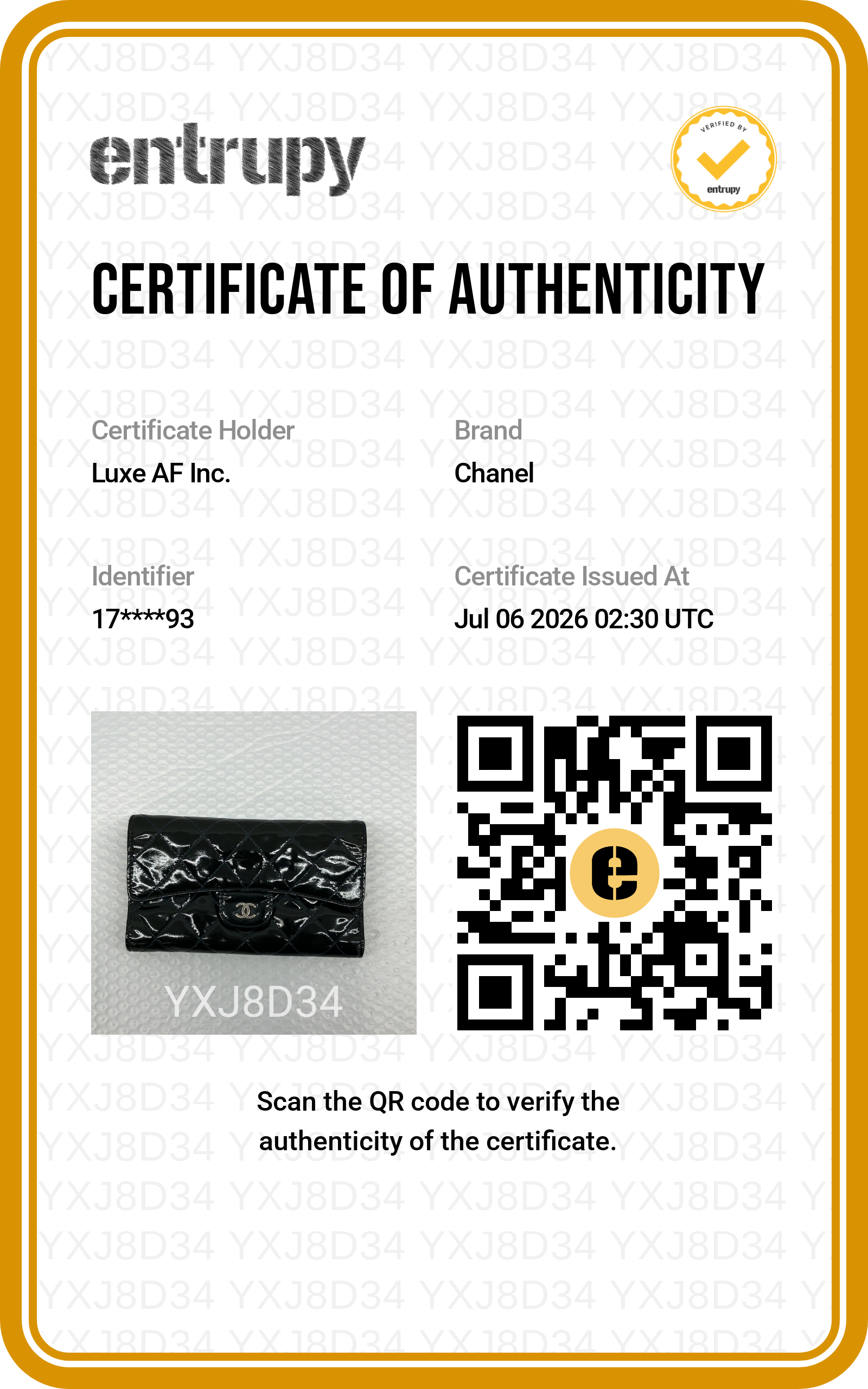 Chanel Black Quilted Patent Leather Long Wallet(17***93) CC2491
