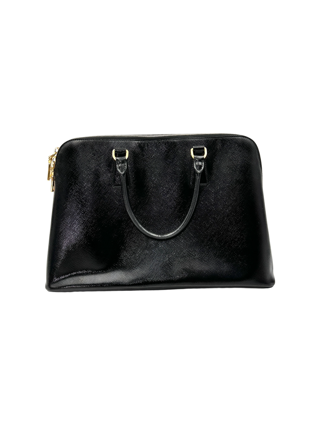 Prada Promenade Black Saffiano Leather Large Size Handle Bag PR541