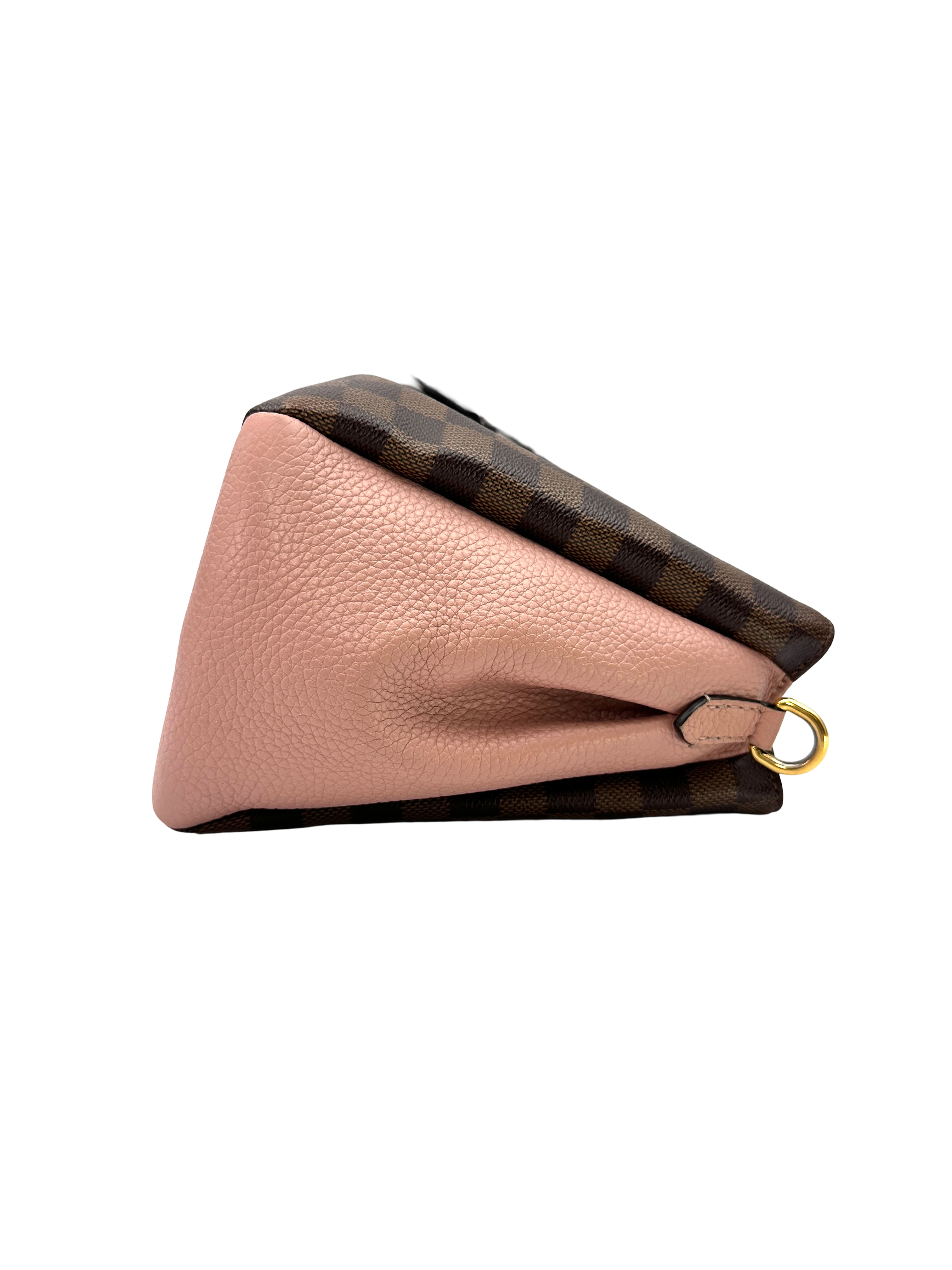 Louis Vuitton Brittany Damier Ebene & Pink Leather Handle Bag LV3264