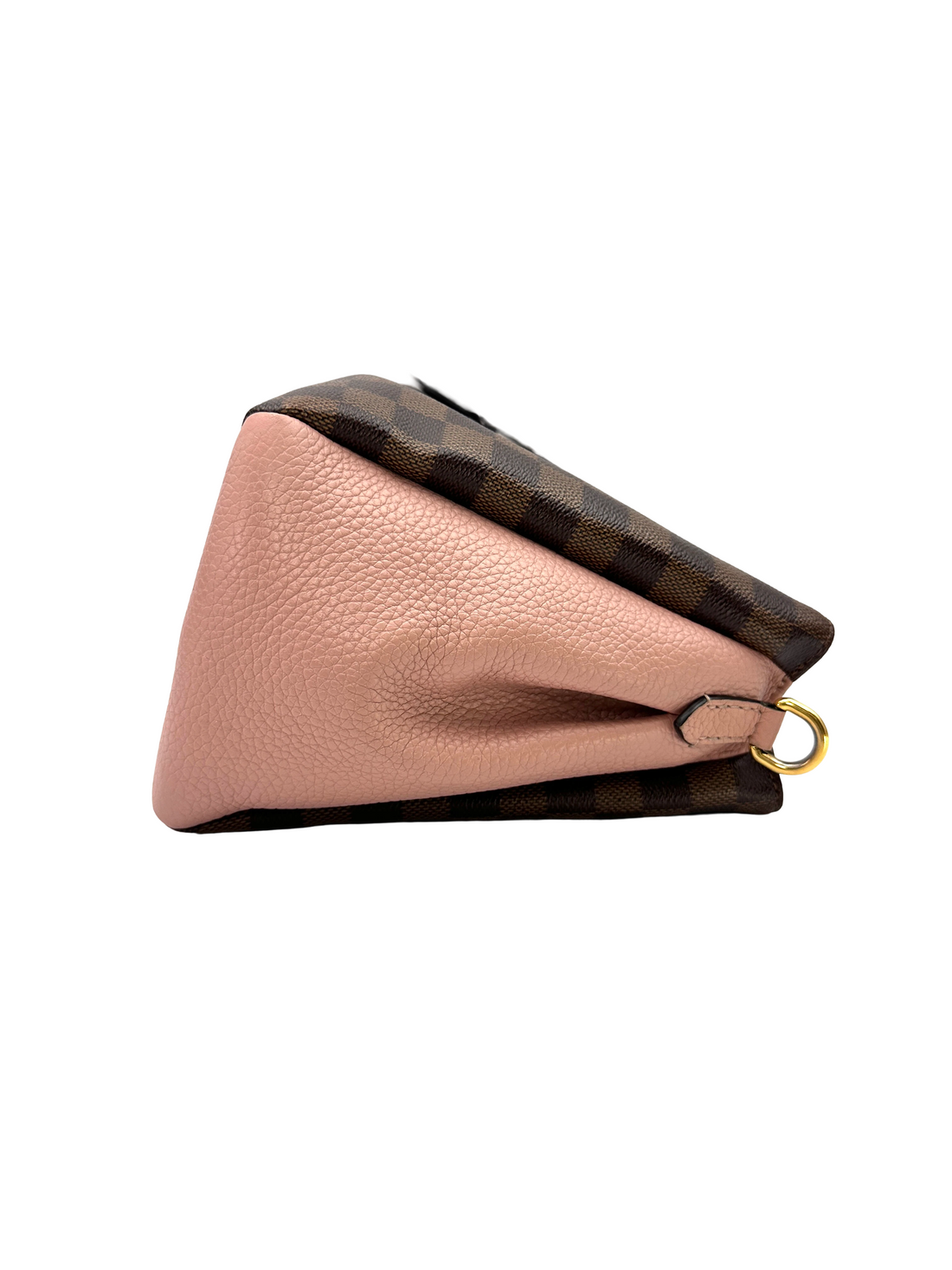 Louis Vuitton Brittany Damier Ebene & Pink Leather Handle Bag LV3264