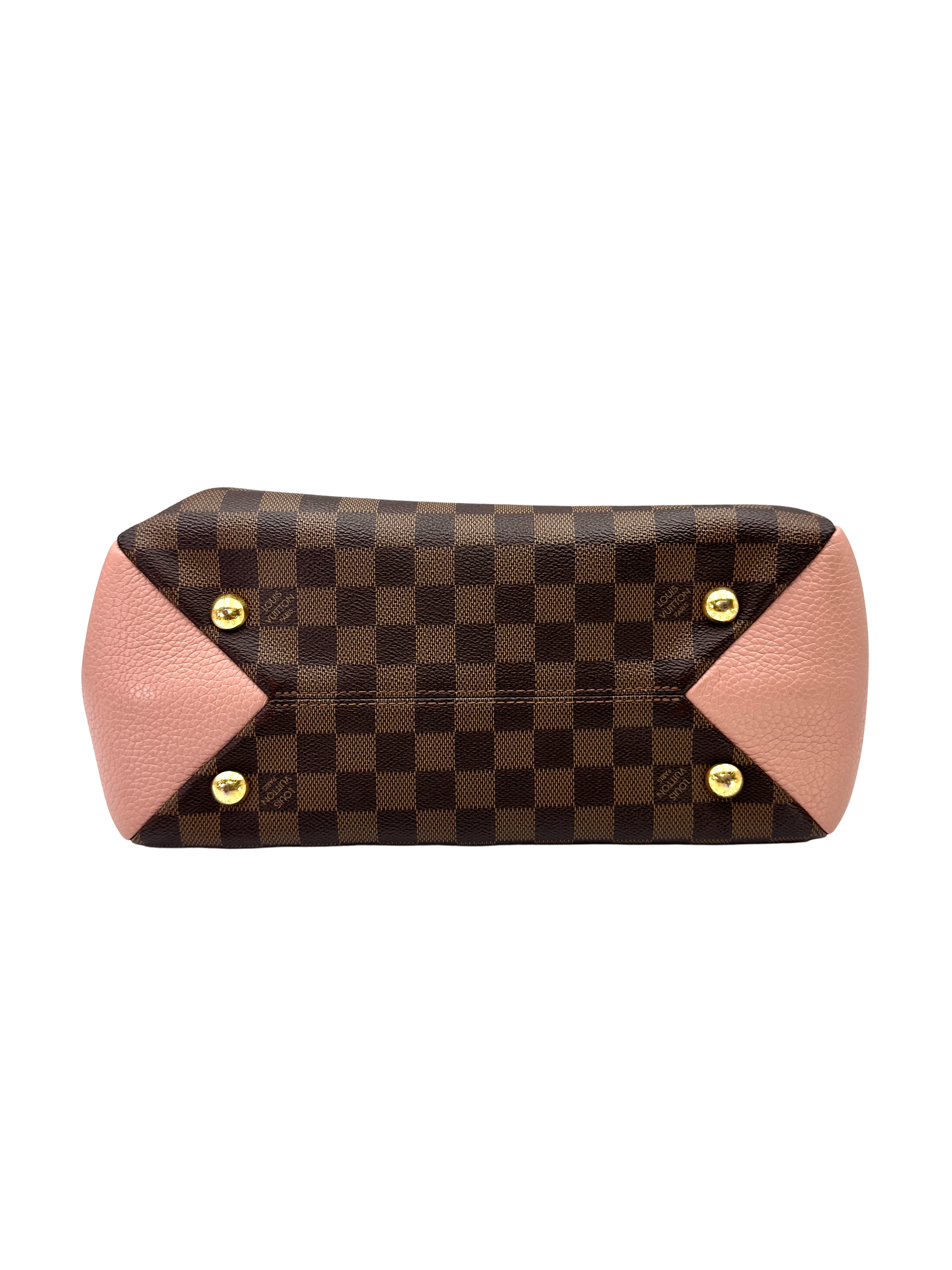 Louis Vuitton Brittany Damier Ebene & Pink Leather Handle Bag LV3264