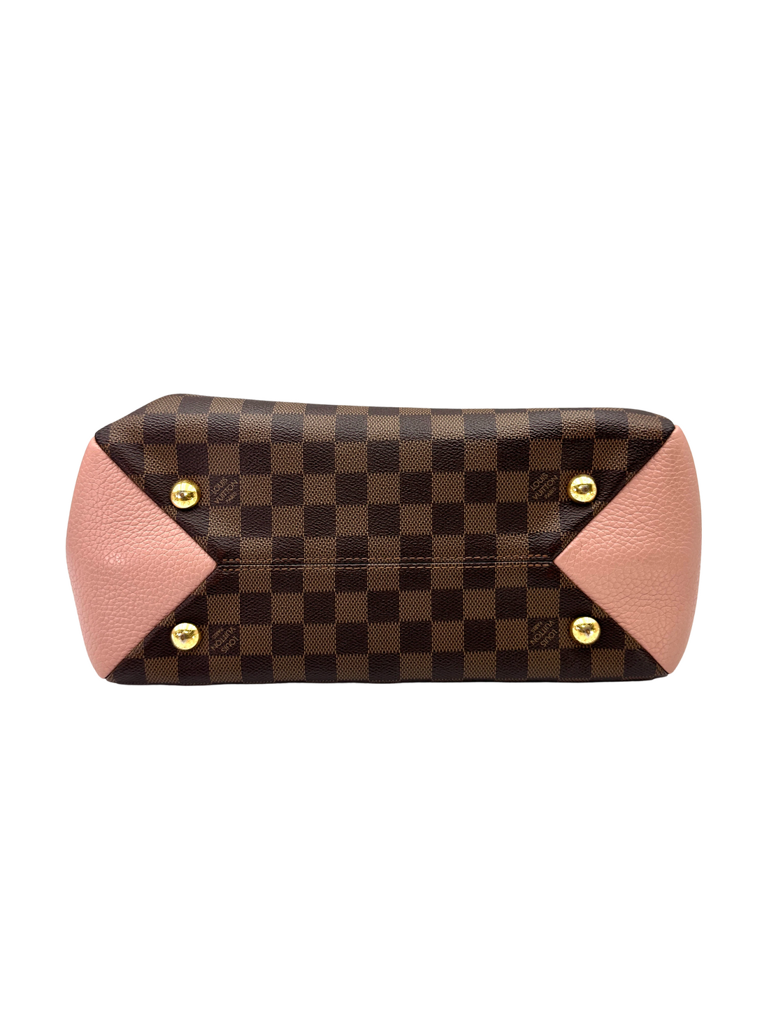 Louis Vuitton Brittany Damier Ebene & Pink Leather Handle Bag LV3264