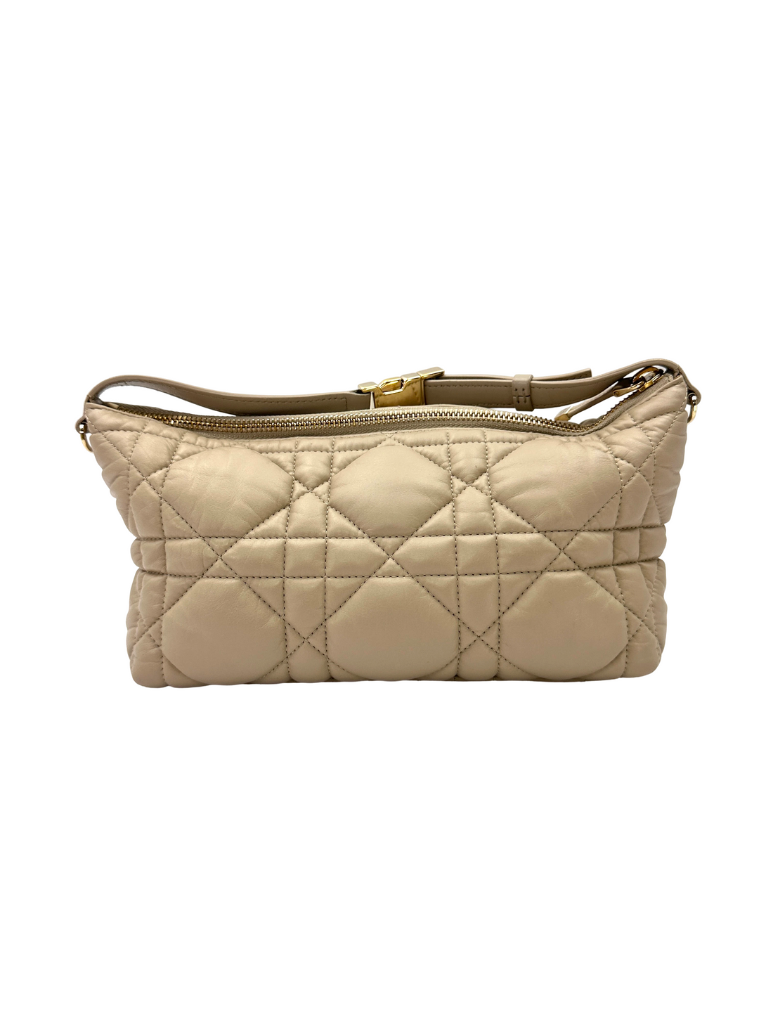 Christian Dior DiorTravel Nomad Pouch Beige Macrocannage Quilted Leather Bag DR898