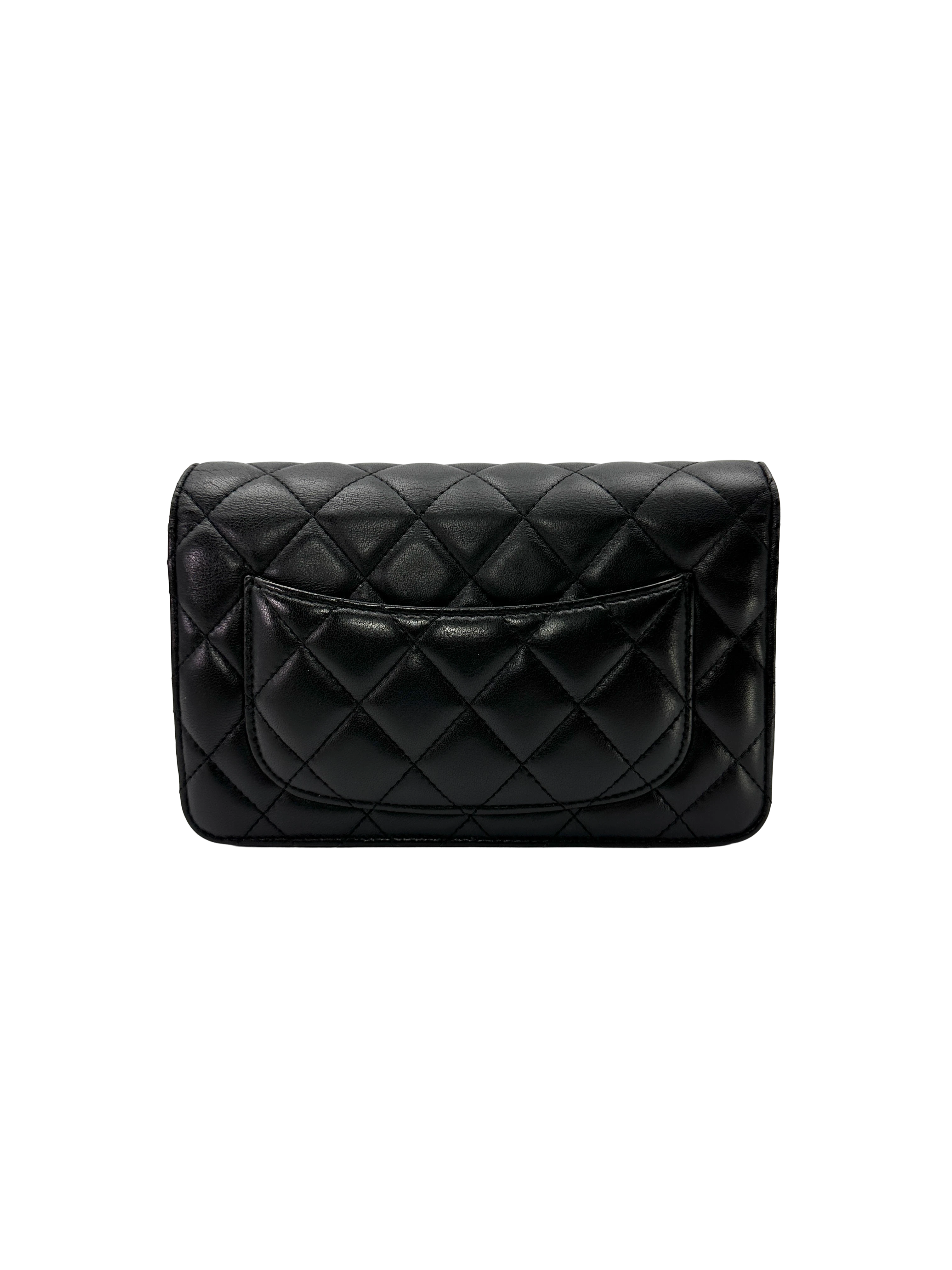 Chanel Black Quilted Lambskin Wallet On Chain(20***05) CC2493