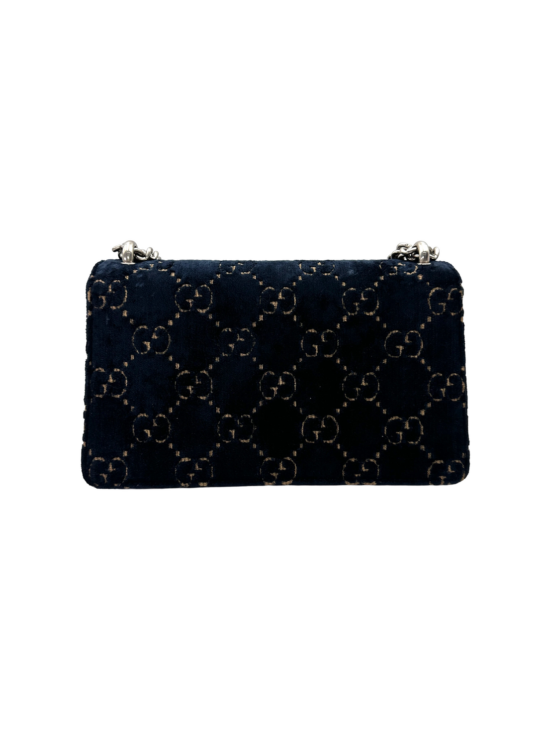 Gucci Dionysus Navy Velvet Shoulder Bag GG1384