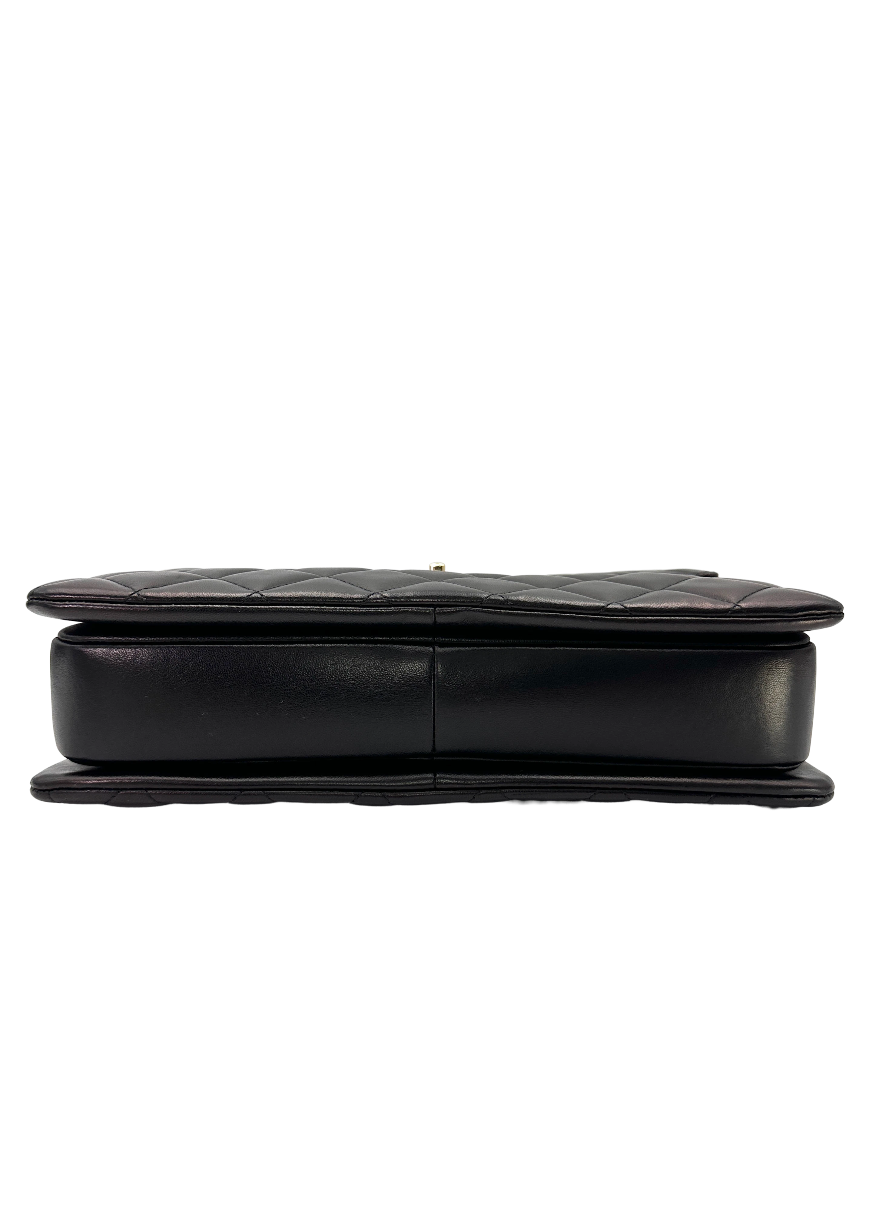 Chanel Trendy CC Black Quilted Leather Top Handle Bag(19***87) CC2494