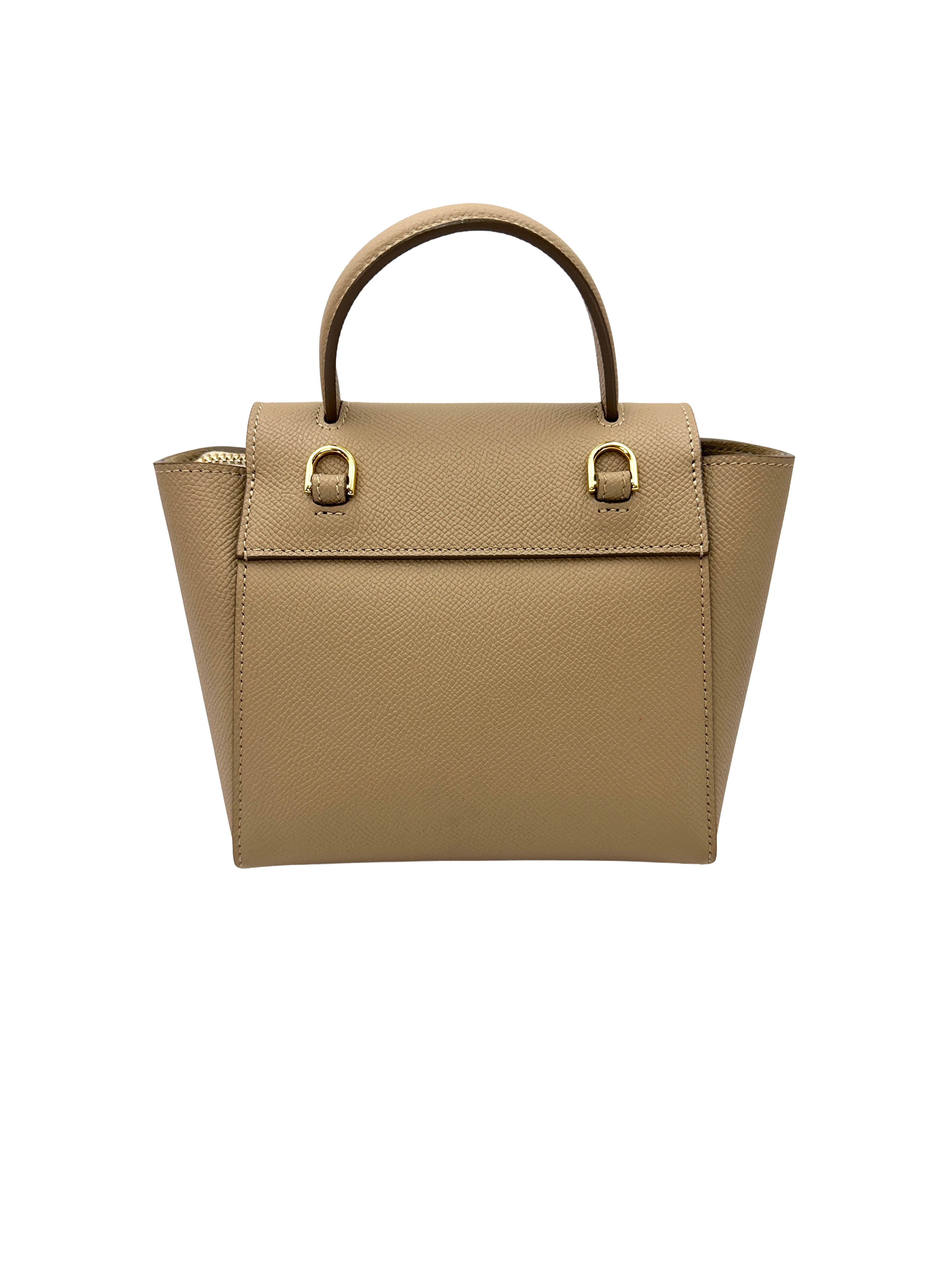Celine Beige Leather Belt Handle Bag CEU