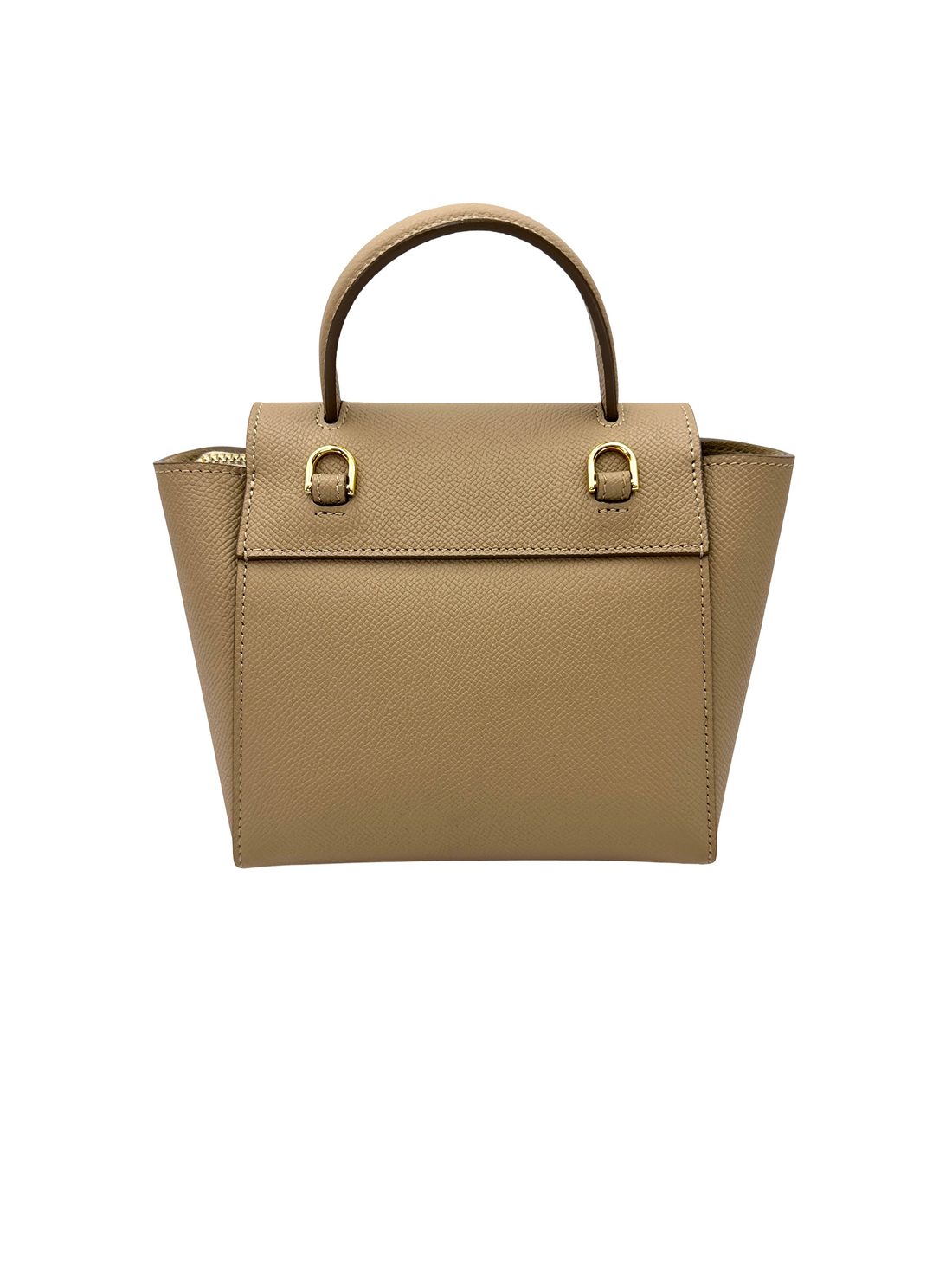 Celine Beige Leather Belt Handle Bag CEU