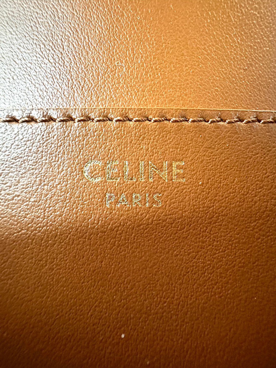 Celine Tabou White Triomphe Canvas Clutch CEV