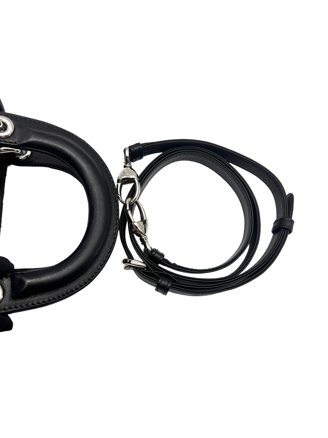 Christian Dior Lady Dior Black Cannage Lambskin Handle Bag DR901