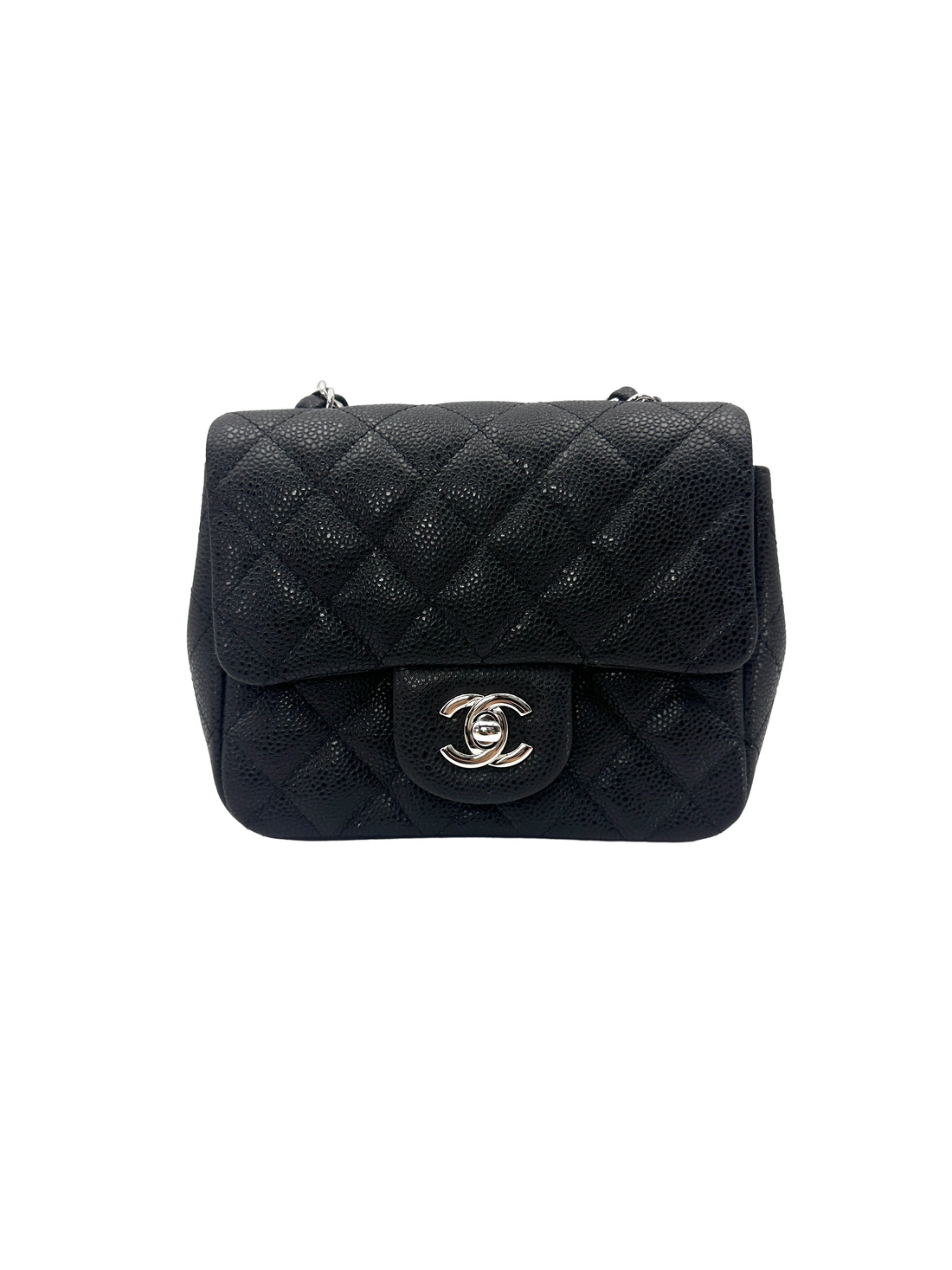 Chanel Classic Flap Black Quilted Leather Mini Shoulder Bag(14***45) DR899