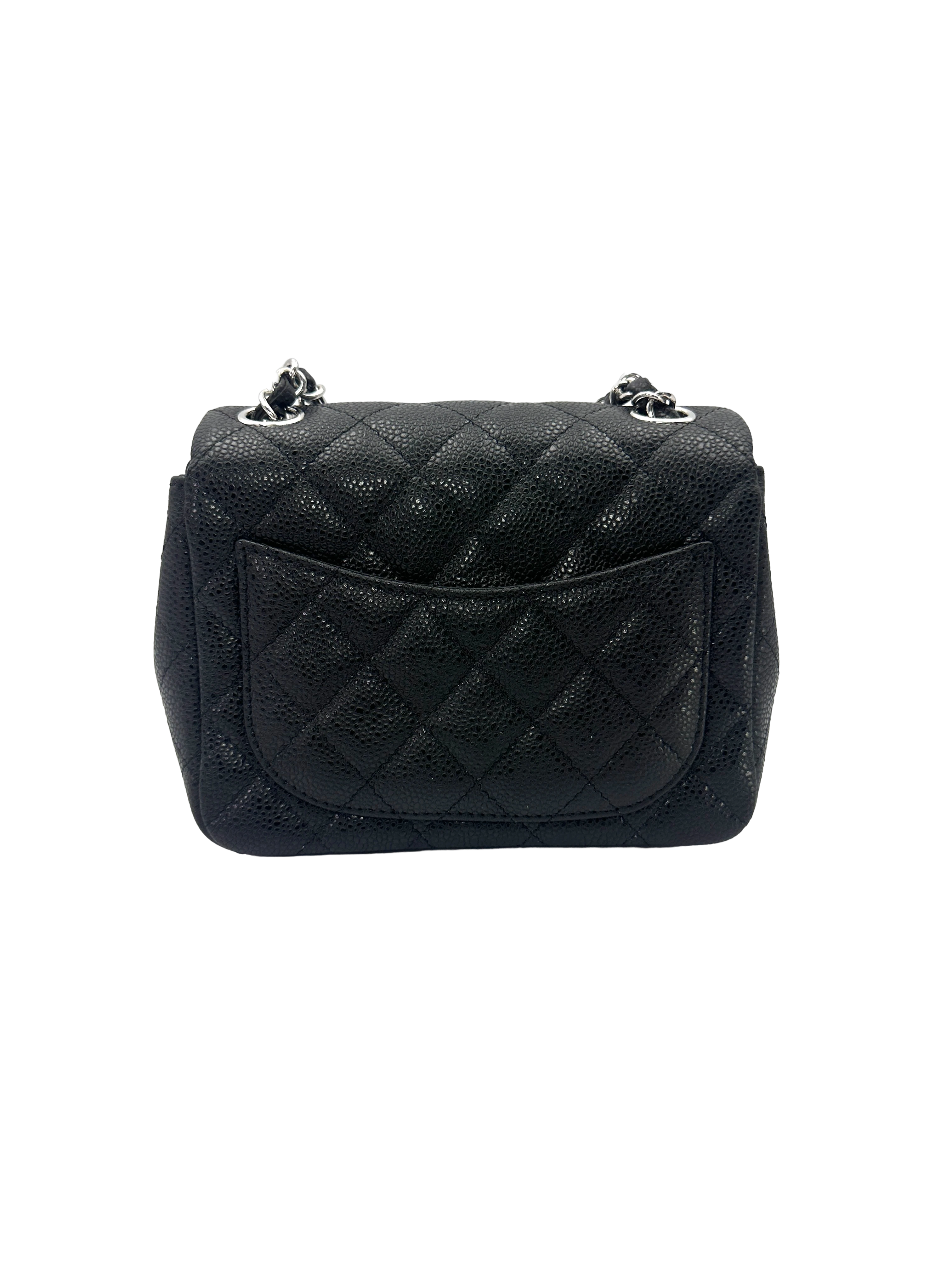 Chanel Classic Flap Black Quilted Leather Mini Shoulder Bag(14***45) DR899