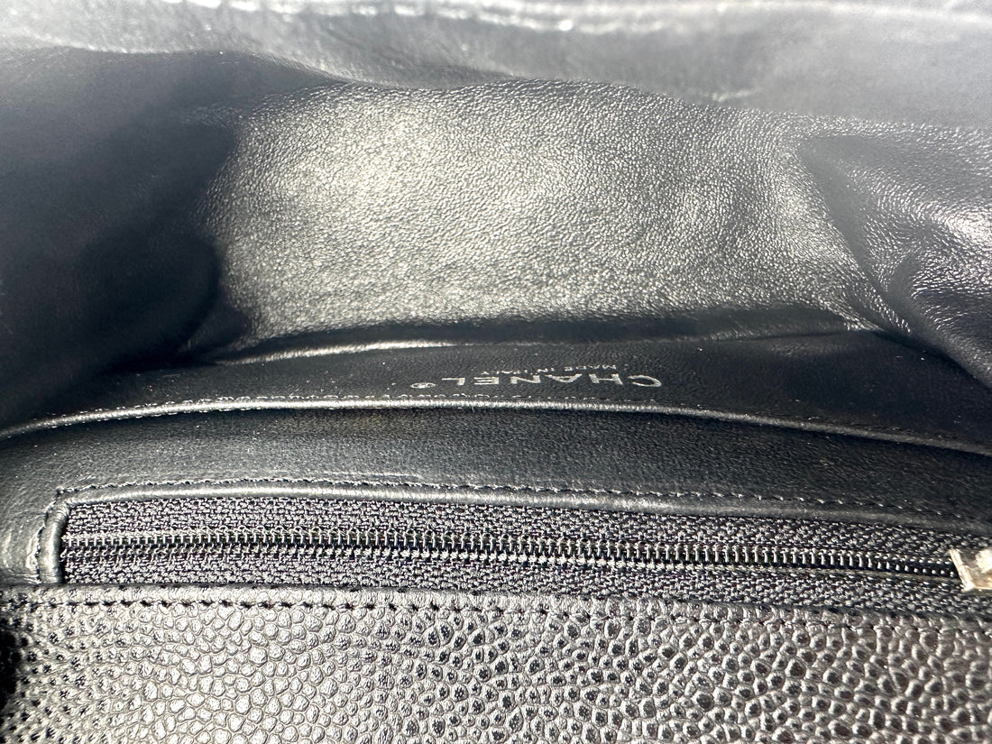 Chanel Classic Flap Black Quilted Leather Mini Shoulder Bag(14***45) DR899