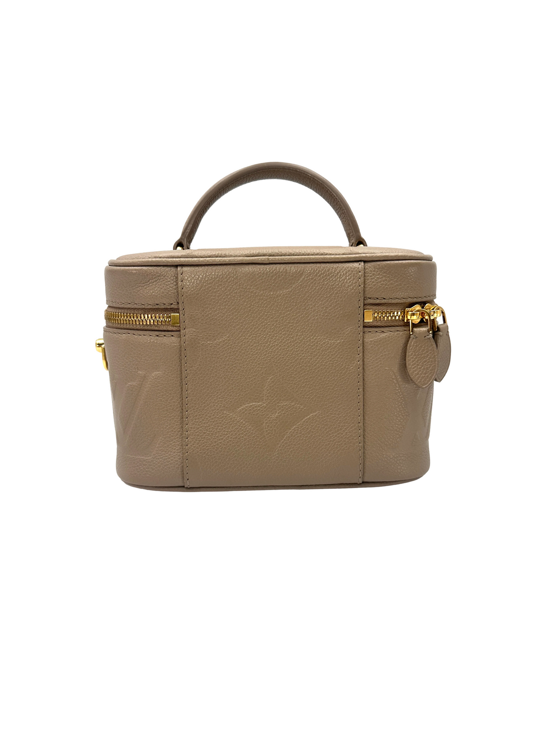 Louis Vuitton Vanity PM Beige Monogram Empreinte Leather Handle Bag LV3272