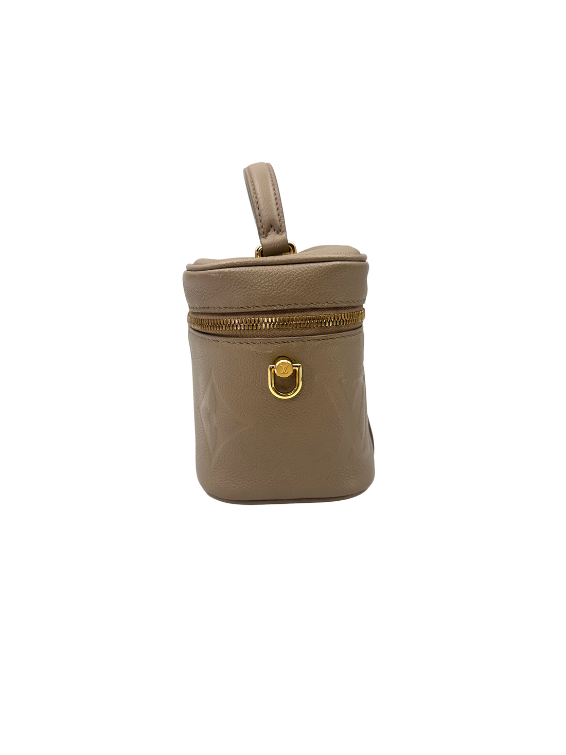 Louis Vuitton Vanity PM Beige Monogram Empreinte Leather Handle Bag LV3272