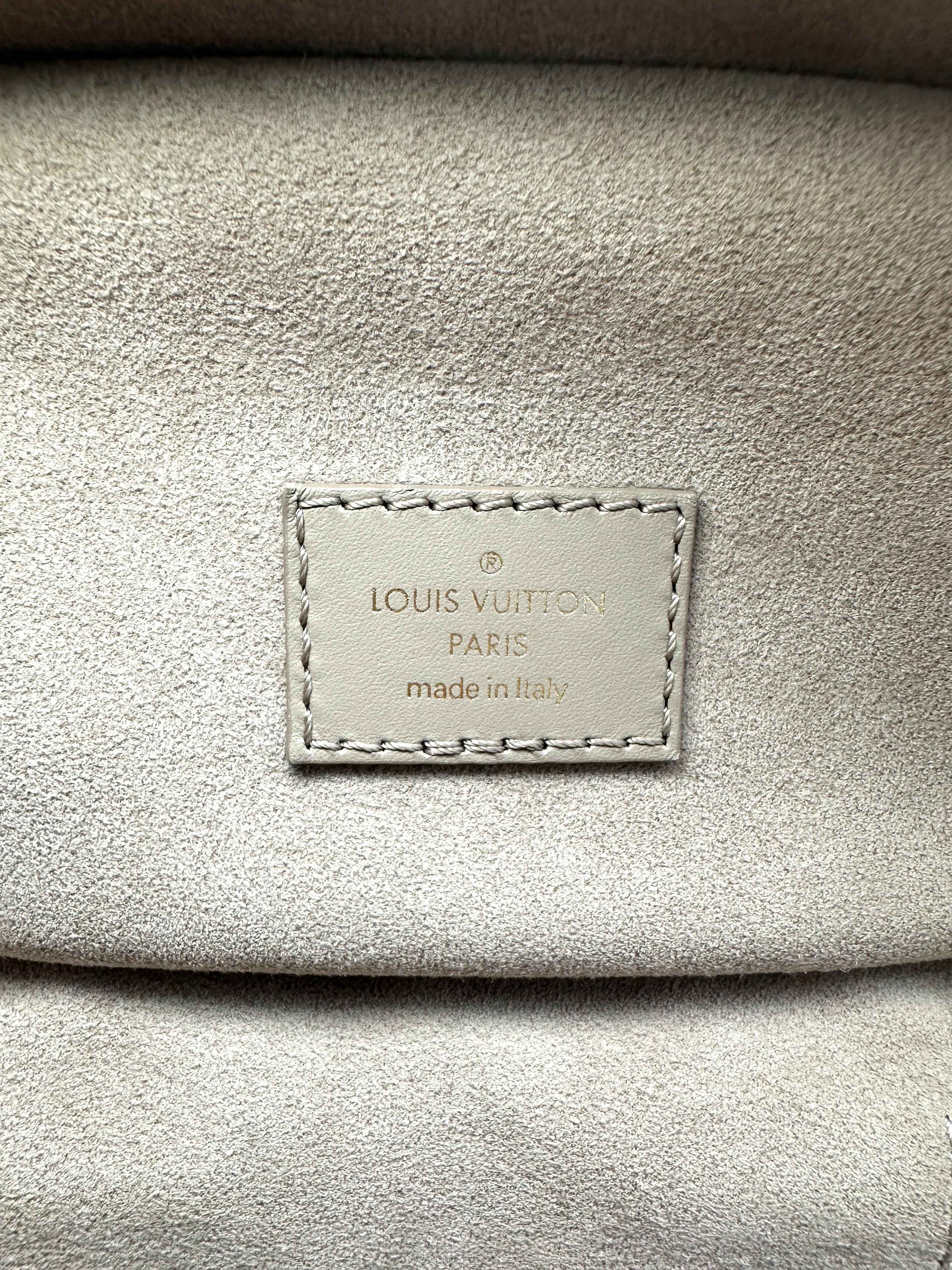 Louis Vuitton Vanity PM Beige Monogram Empreinte Leather Handle Bag LV3272