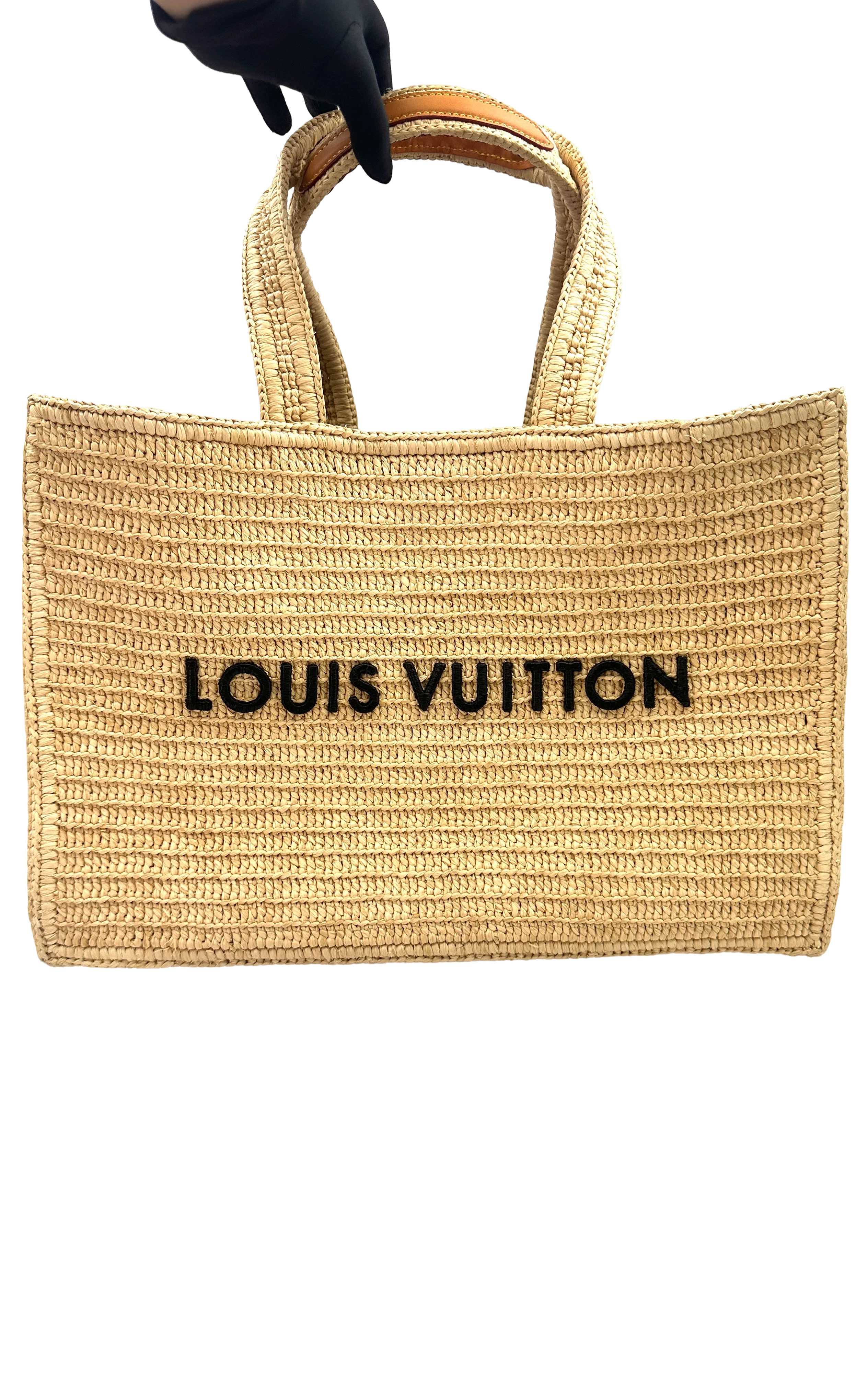 Louis Vuitton Natural Raffia Summer Shopper Tote Bag LV3275