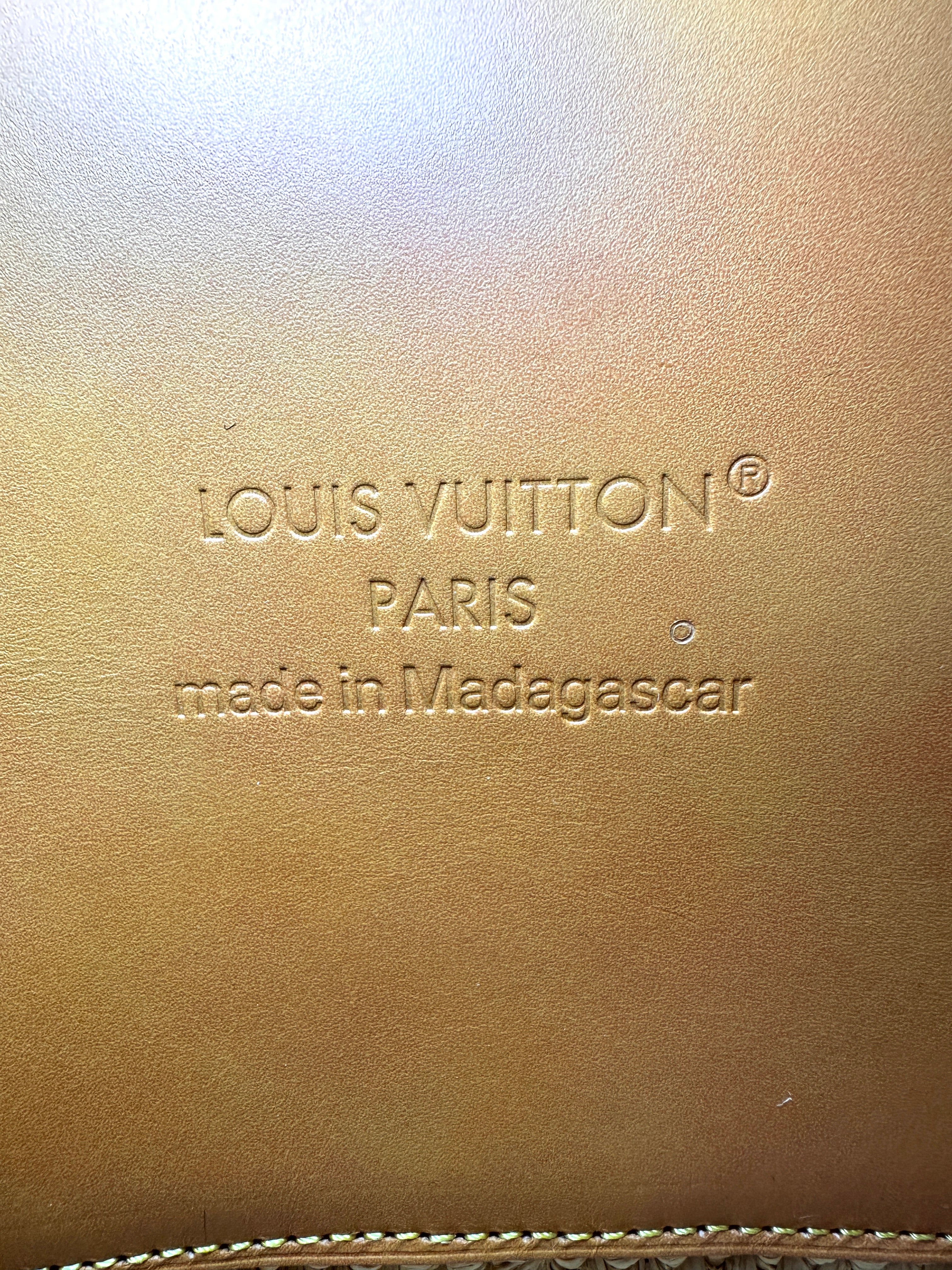 Louis Vuitton Natural Raffia Summer Shopper Tote Bag LV3275