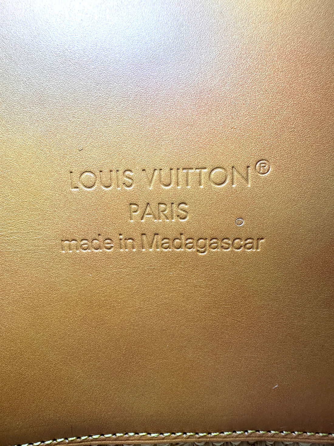 Louis Vuitton Natural Raffia Summer Shopper Tote Bag LV3275