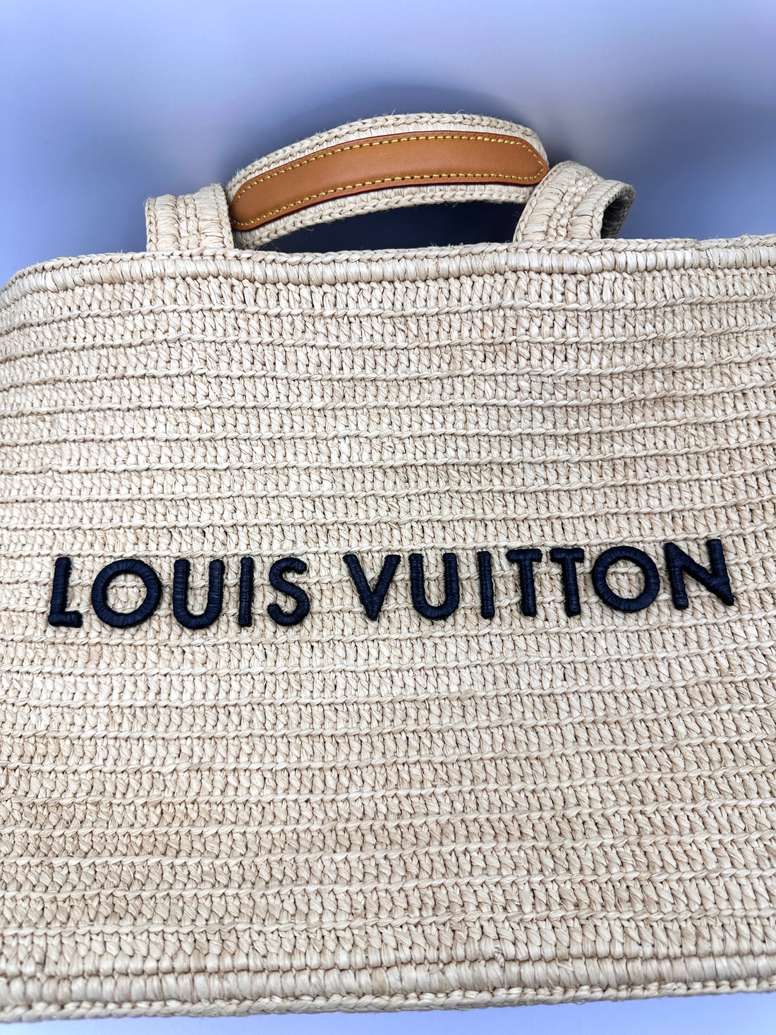 Louis Vuitton Natural Raffia Summer Shopper Tote Bag LV3275
