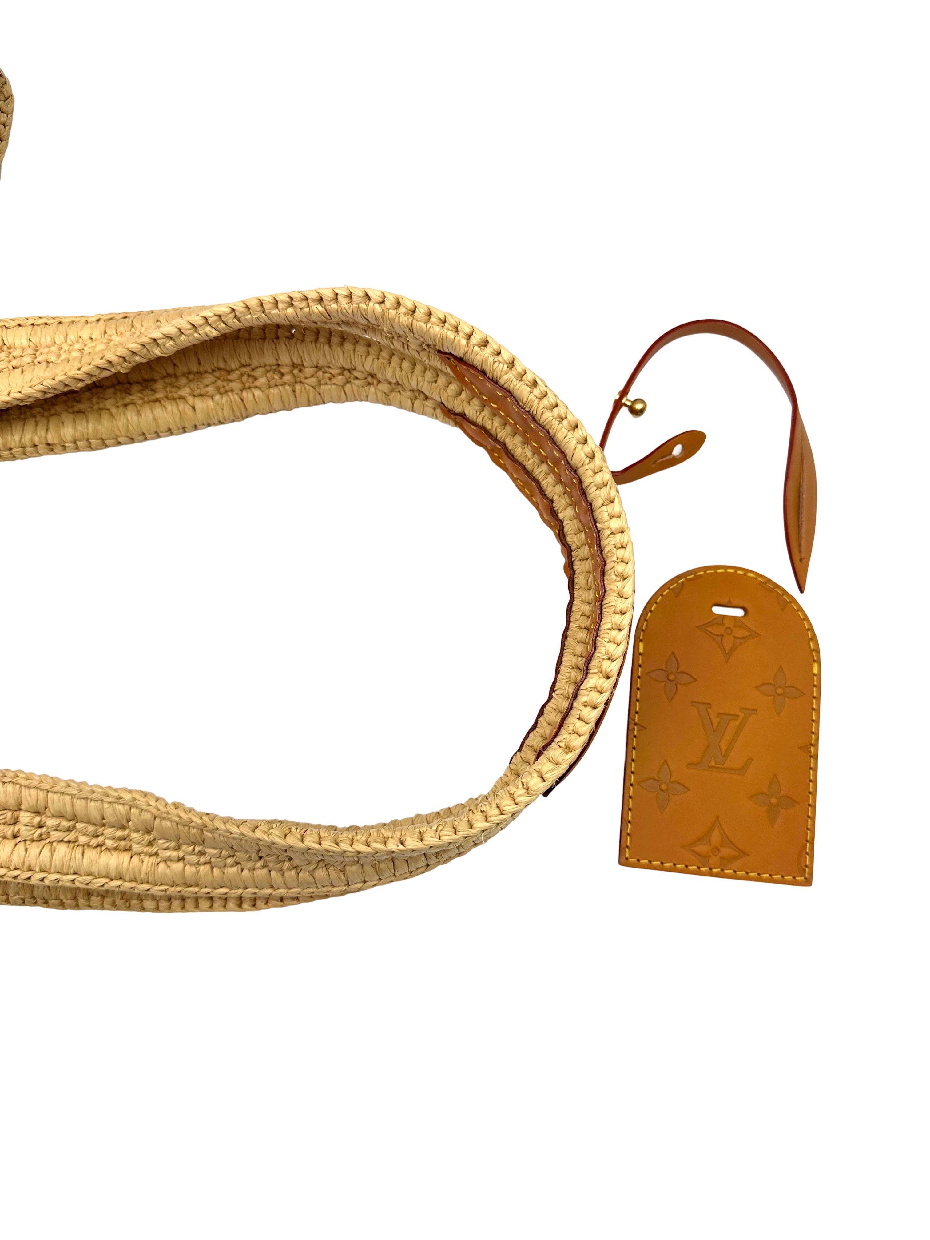 Louis Vuitton Natural Raffia Summer Shopper Tote Bag LV3275