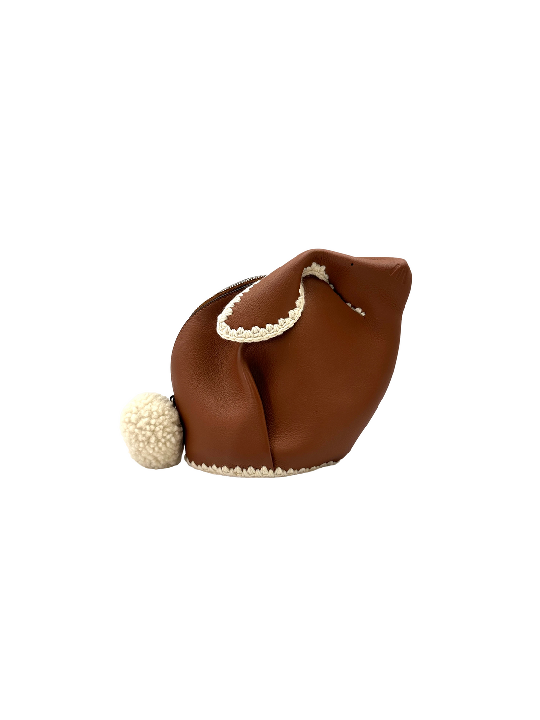 Loewe Brown Leather Bunny Bag LW98