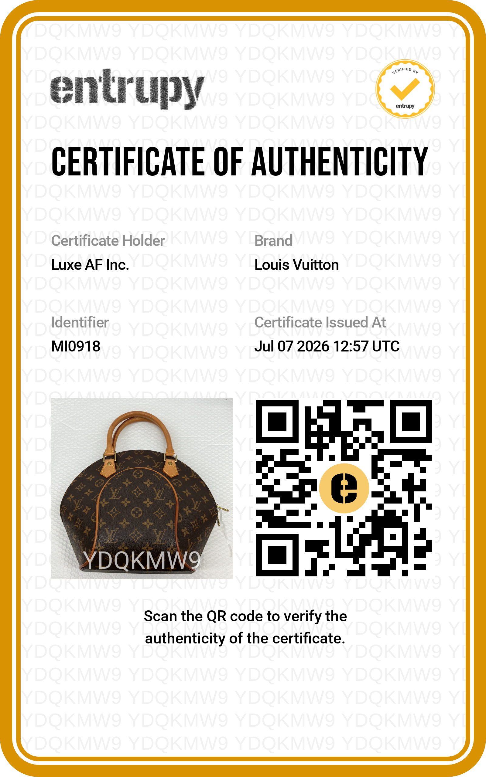 Louis Vuitton Ellipse MM Monogram Canvas Handle Bag LV3278