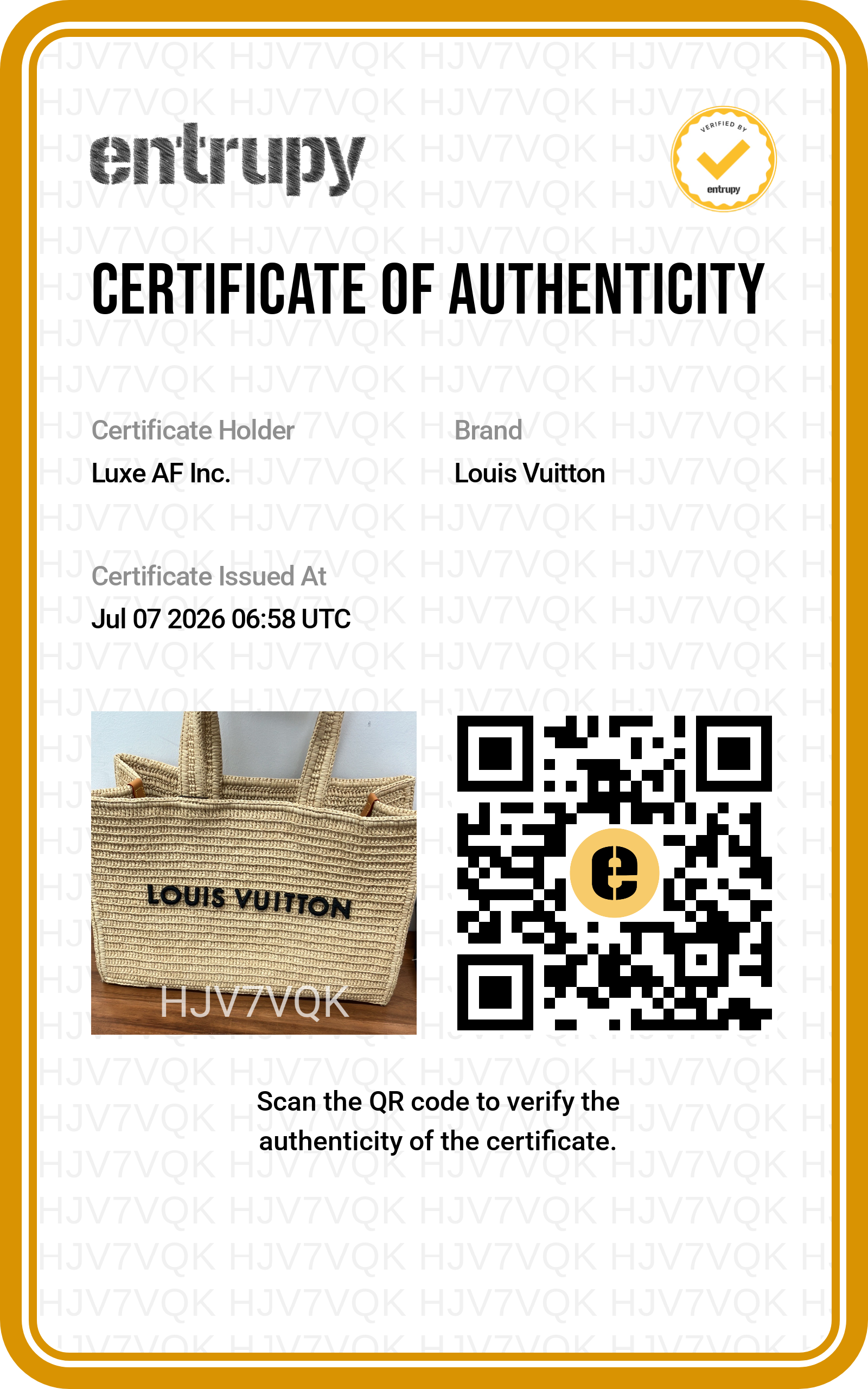 Louis Vuitton Natural Raffia Summer Shopper Tote Bag LV3275