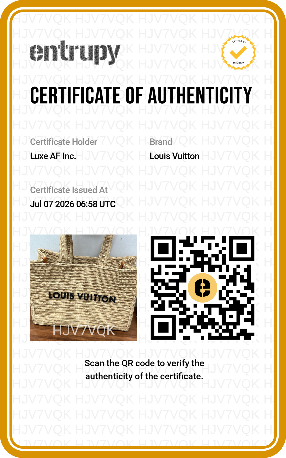 Louis Vuitton Natural Raffia Summer Shopper Tote Bag LV3275