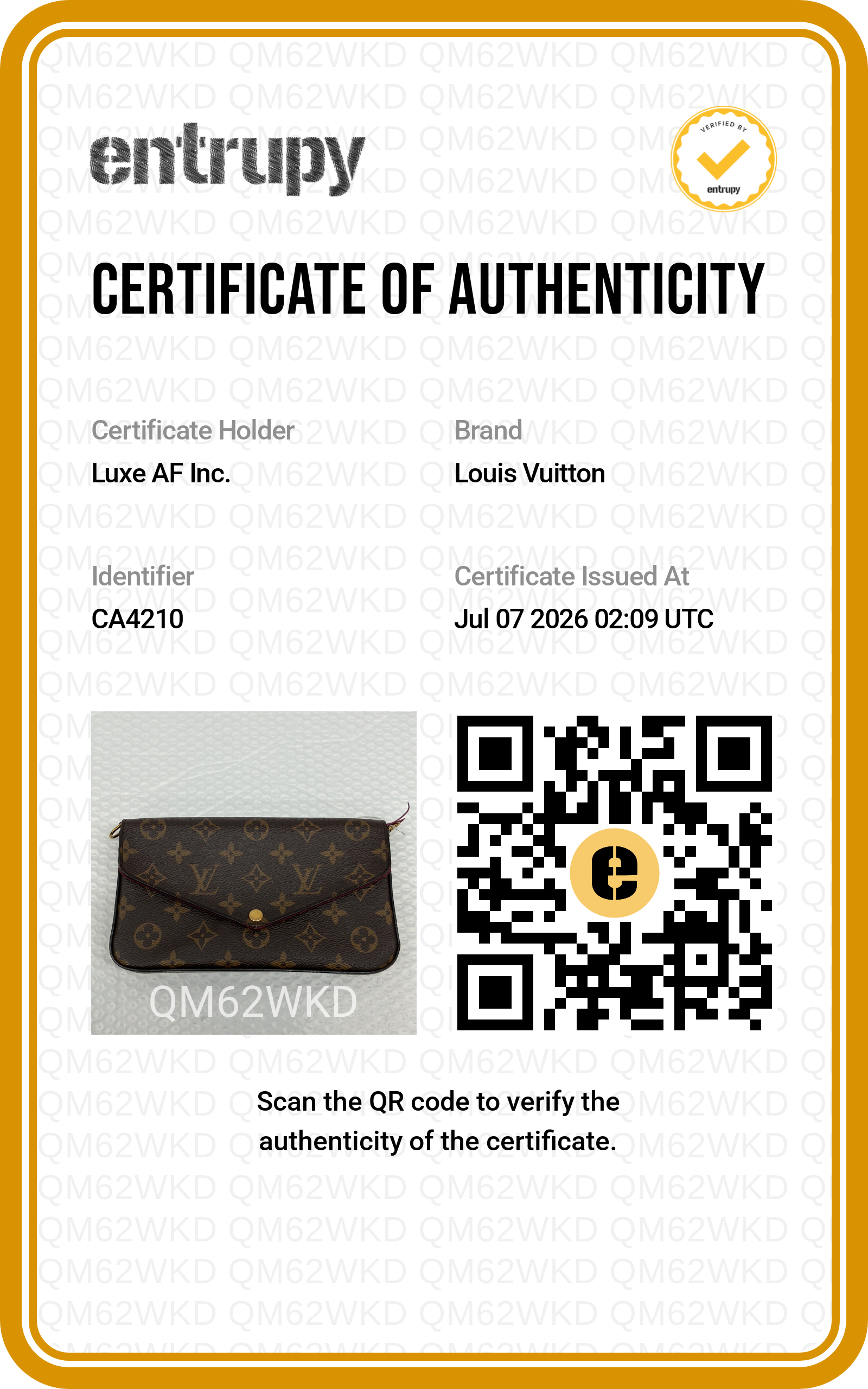 Louis Vuitton Monogram Canvas Pochette Felicie LV3266