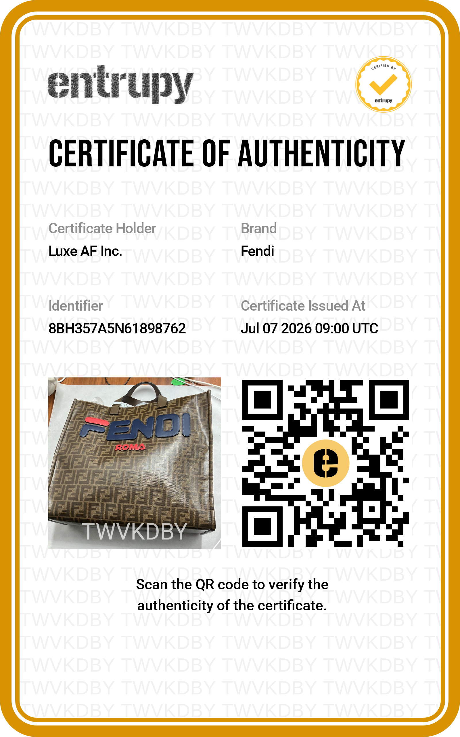 Fendi x Fila Mania Zucca Coated Canvas Shopping Bag FF132