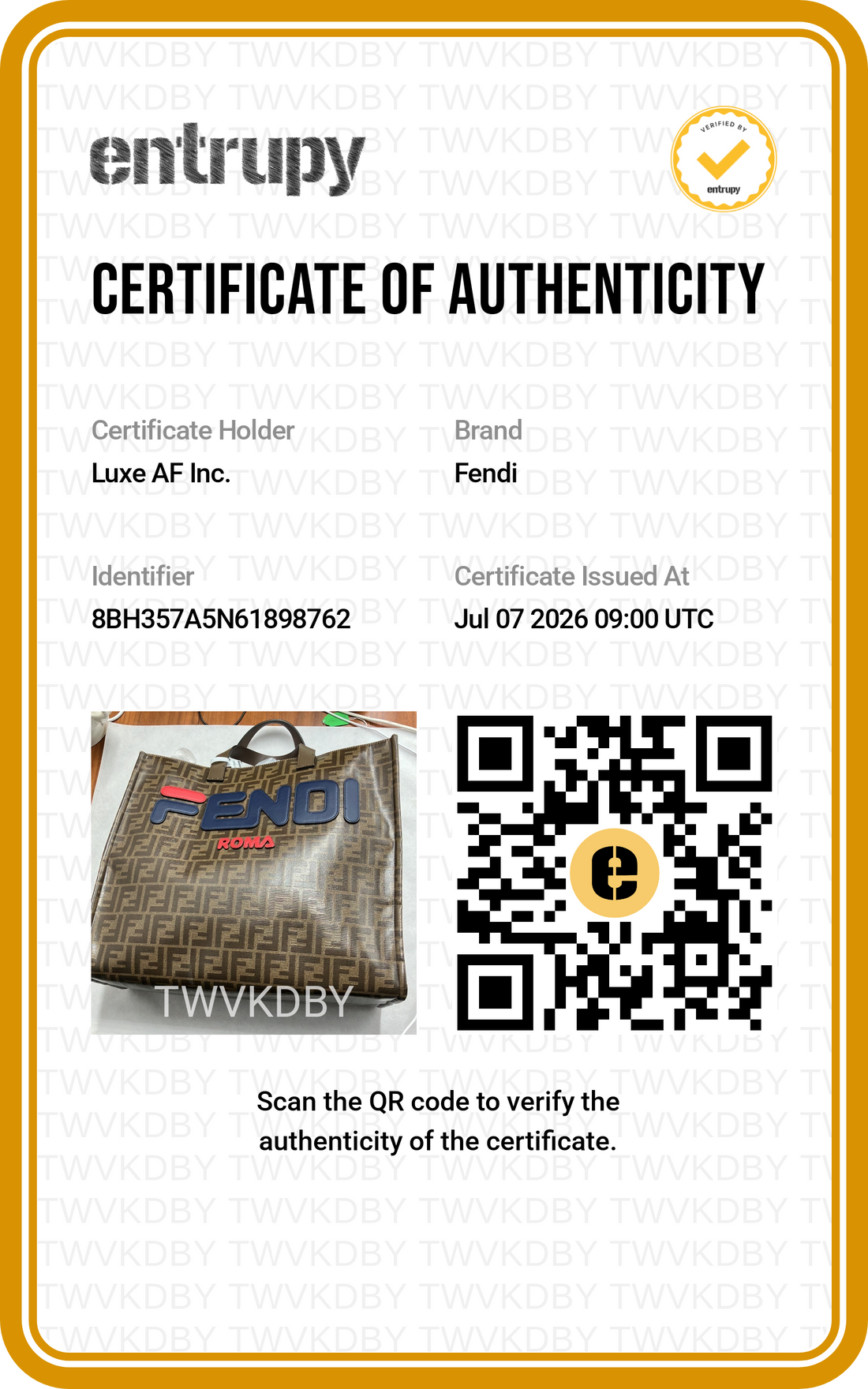Fendi x Fila Mania Zucca Coated Canvas Shopping Bag FF132
