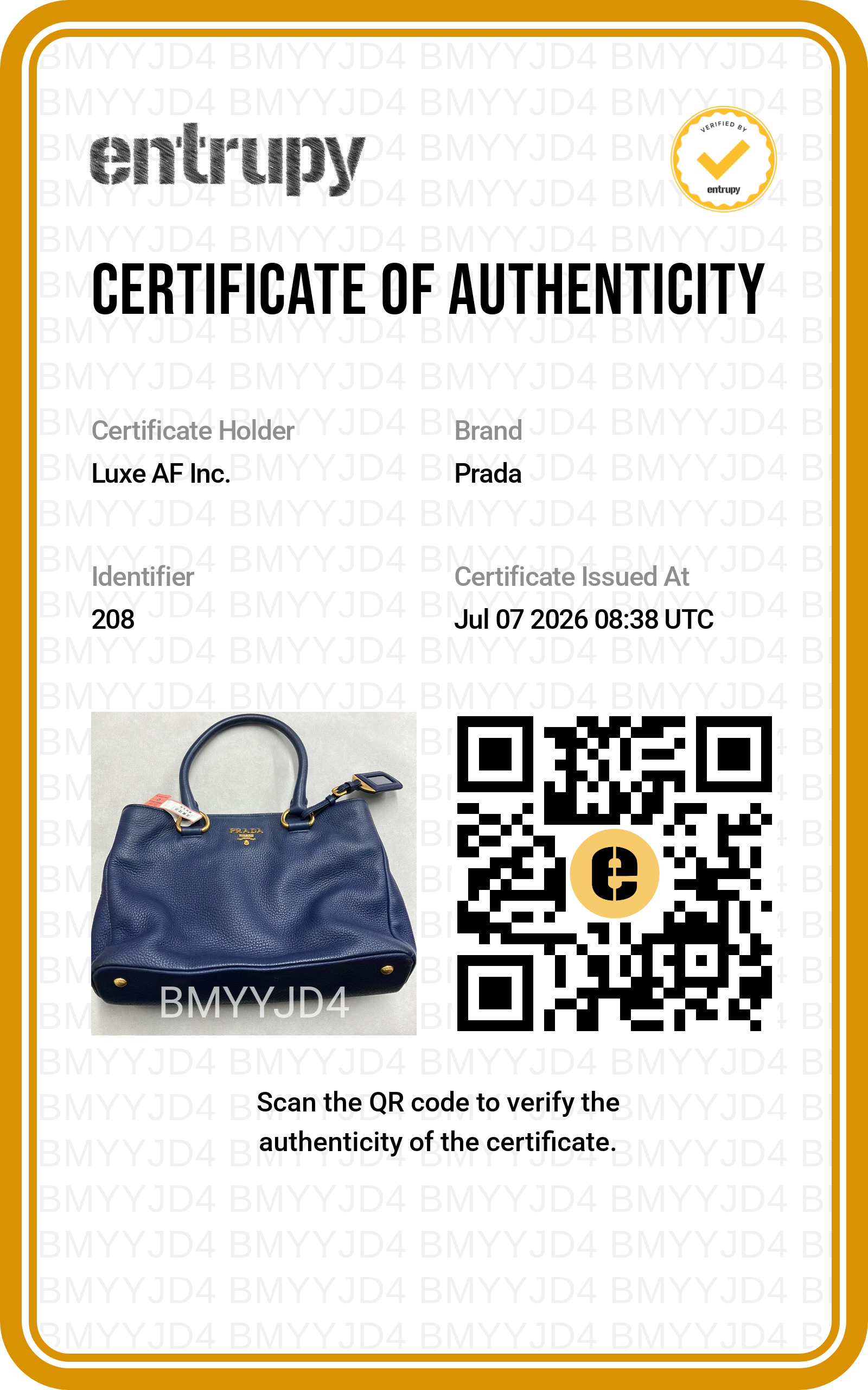 Prada Vitello Daino Navy Leather Handle Bag PR546
