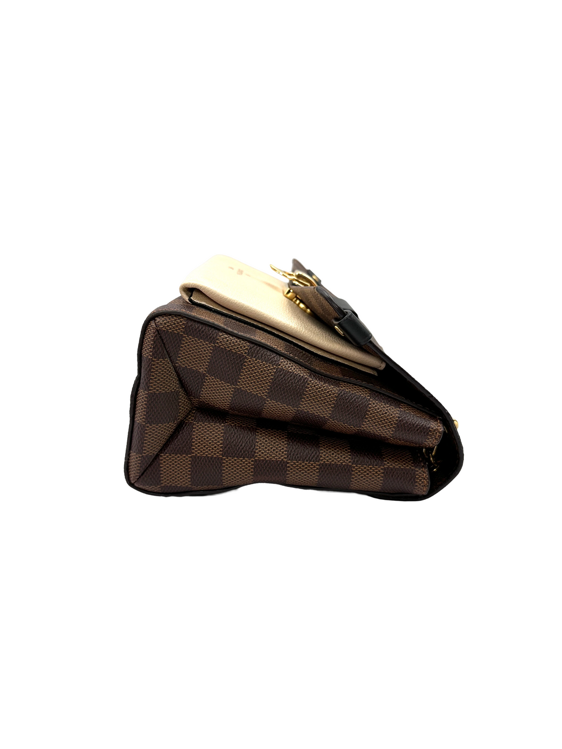 Louis Vuitton Vavin Damier Ebene & Beige Leather Shoulder Bag LV3277