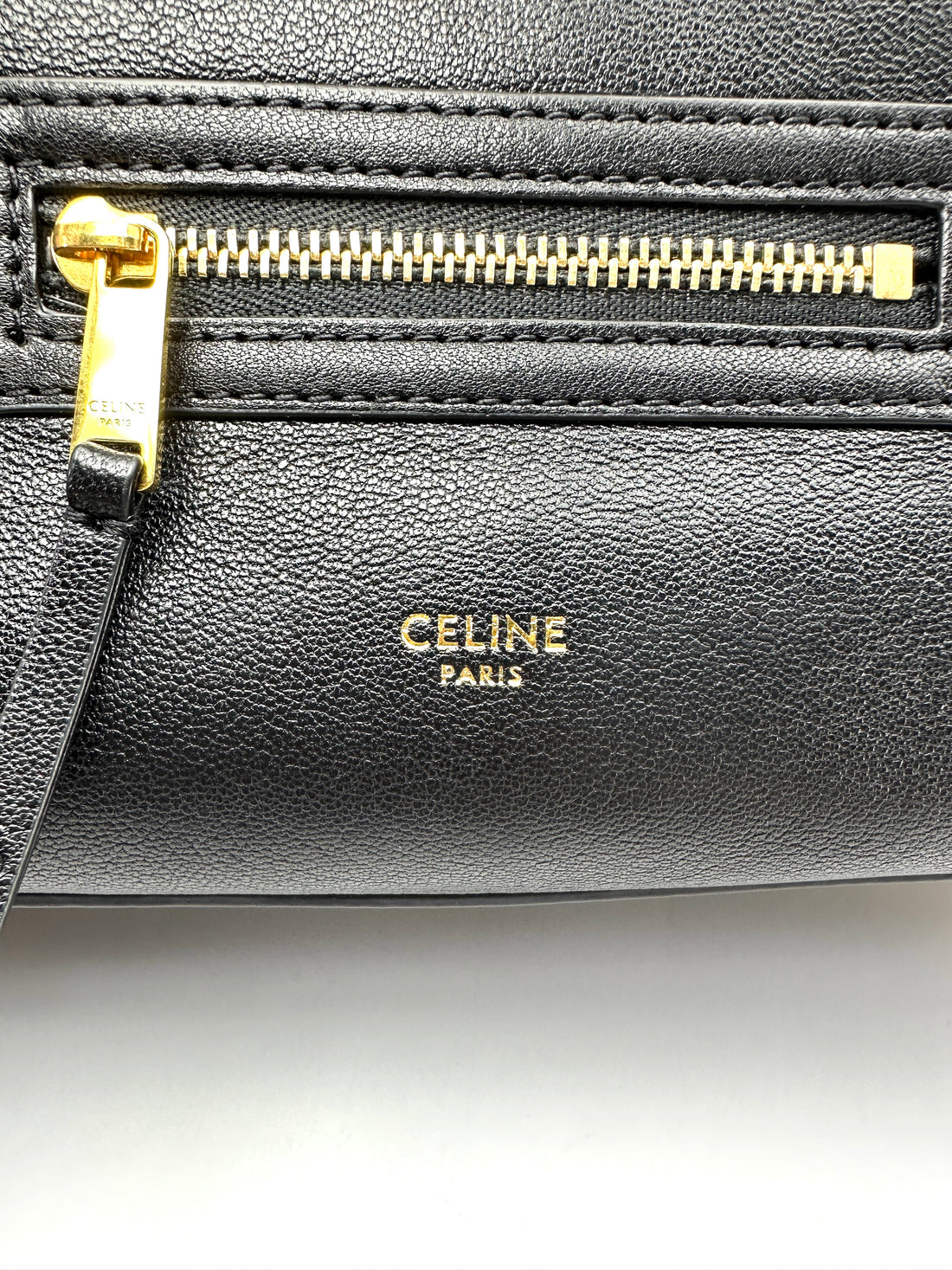 Celine Luggage Black Leather Handle Bag CEQ