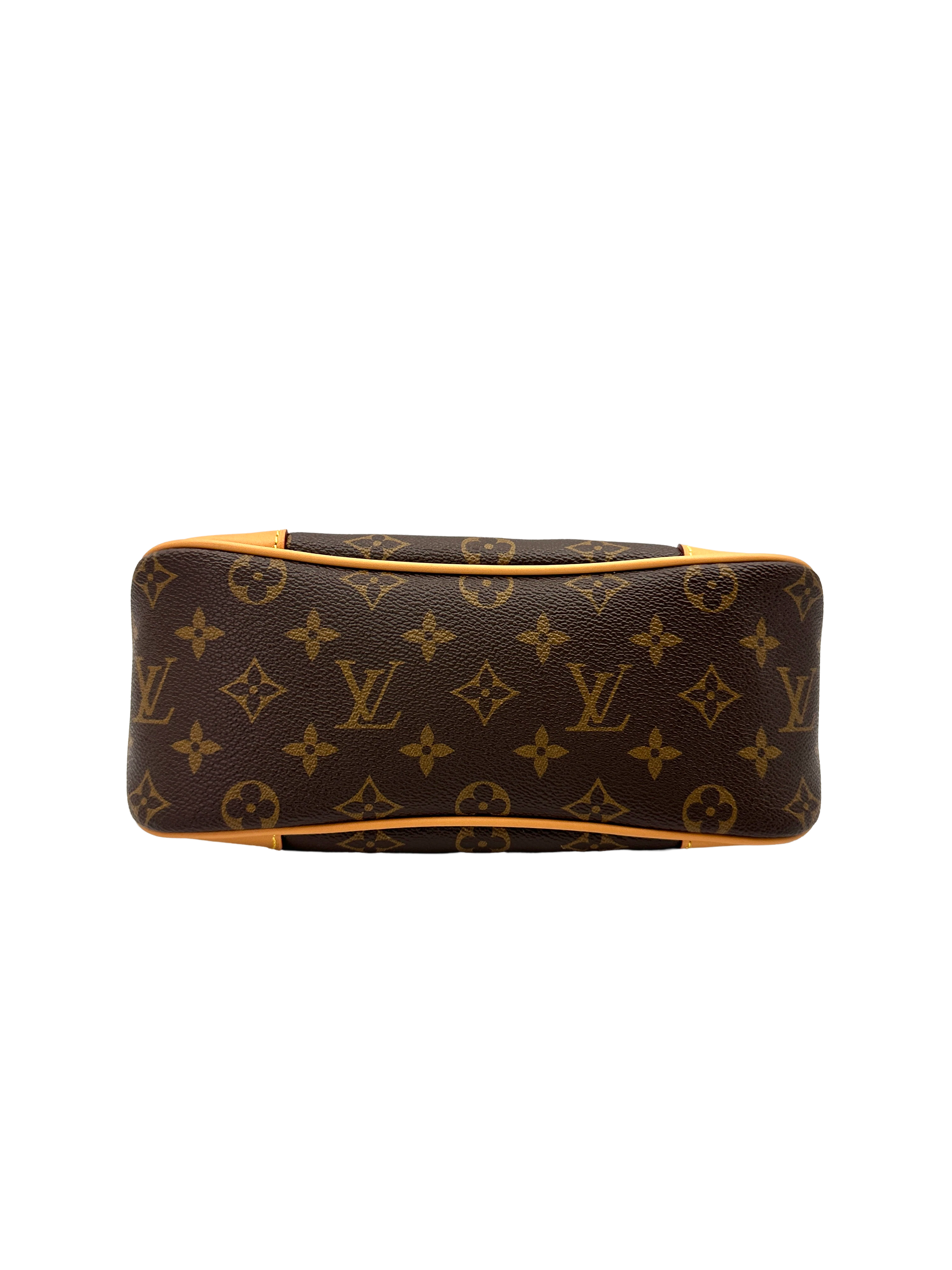 Louis Vuitton Bunlogne Monogram Canvas Shoulder Bag With Brown Cowhide Leather Trim LV3276