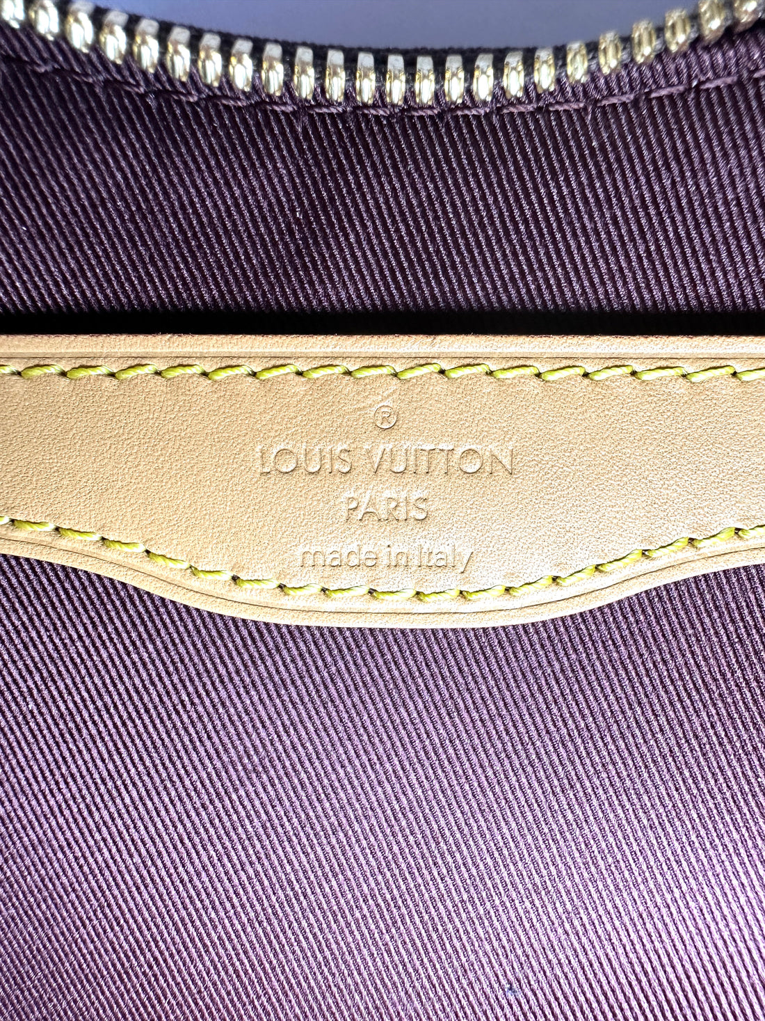 Louis Vuitton Bunlogne Monogram Canvas Shoulder Bag With Brown Cowhide Leather Trim LV3276
