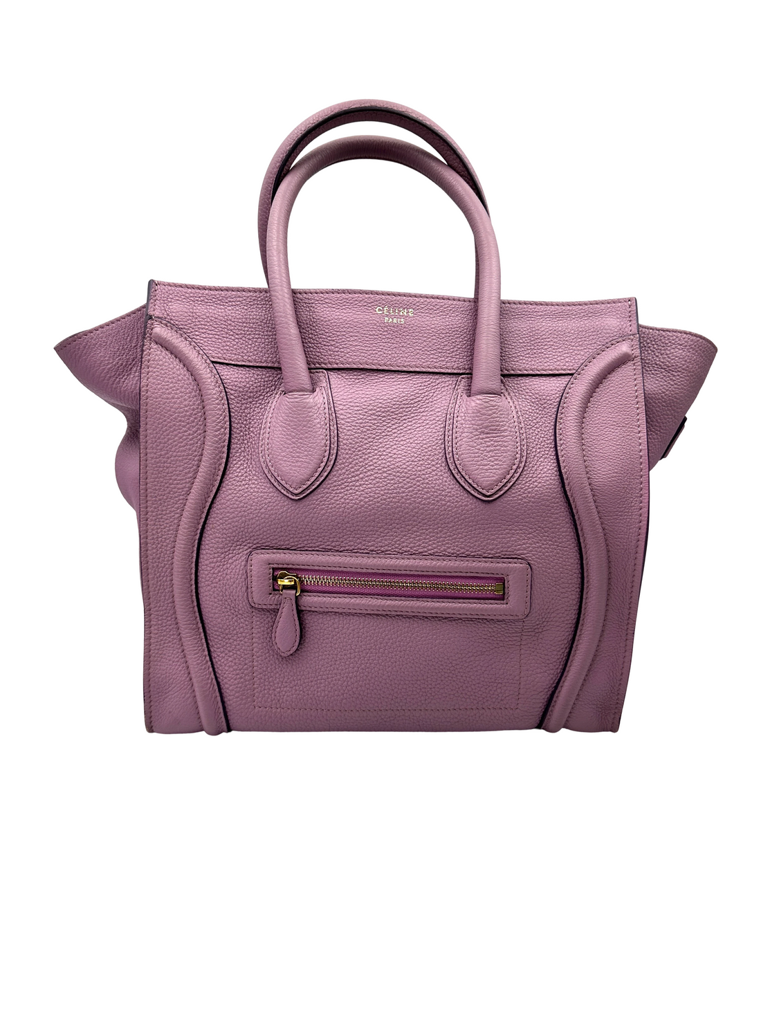 Celine Luggage Pink Leather Medium Size Handle Bag CE188