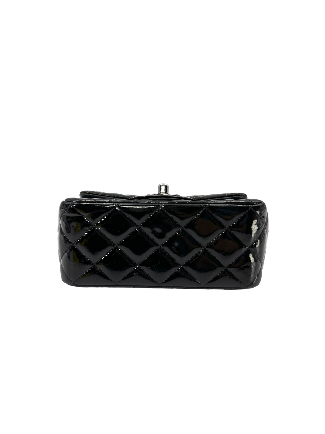 Chanel Classic Flap Black Quilted Patent Leather Mini Shoulder Bag(19***48) CC2506