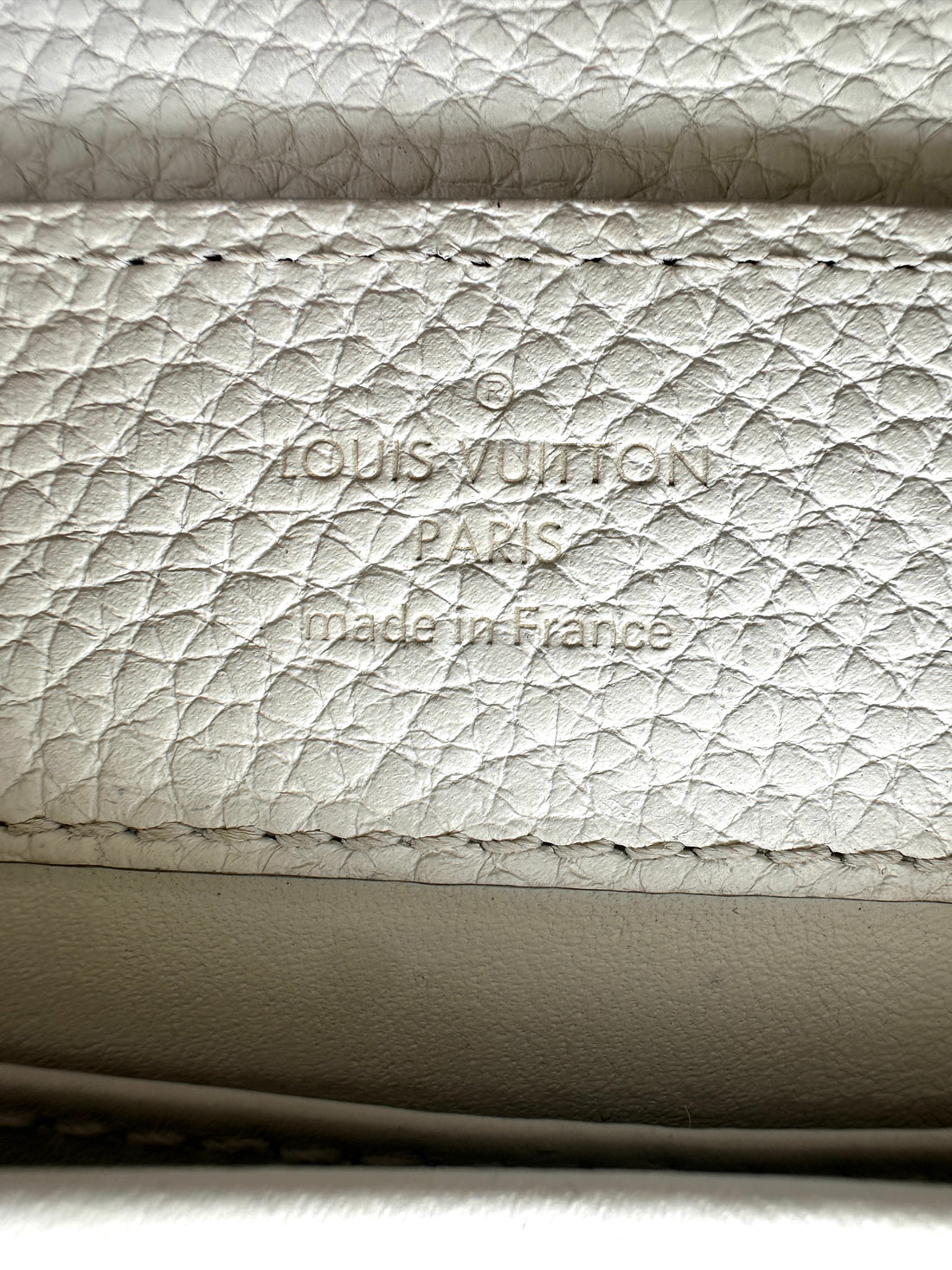 Louis Vuitton Capucines BB White Taurillon Leather Python Handle Bag LV3291