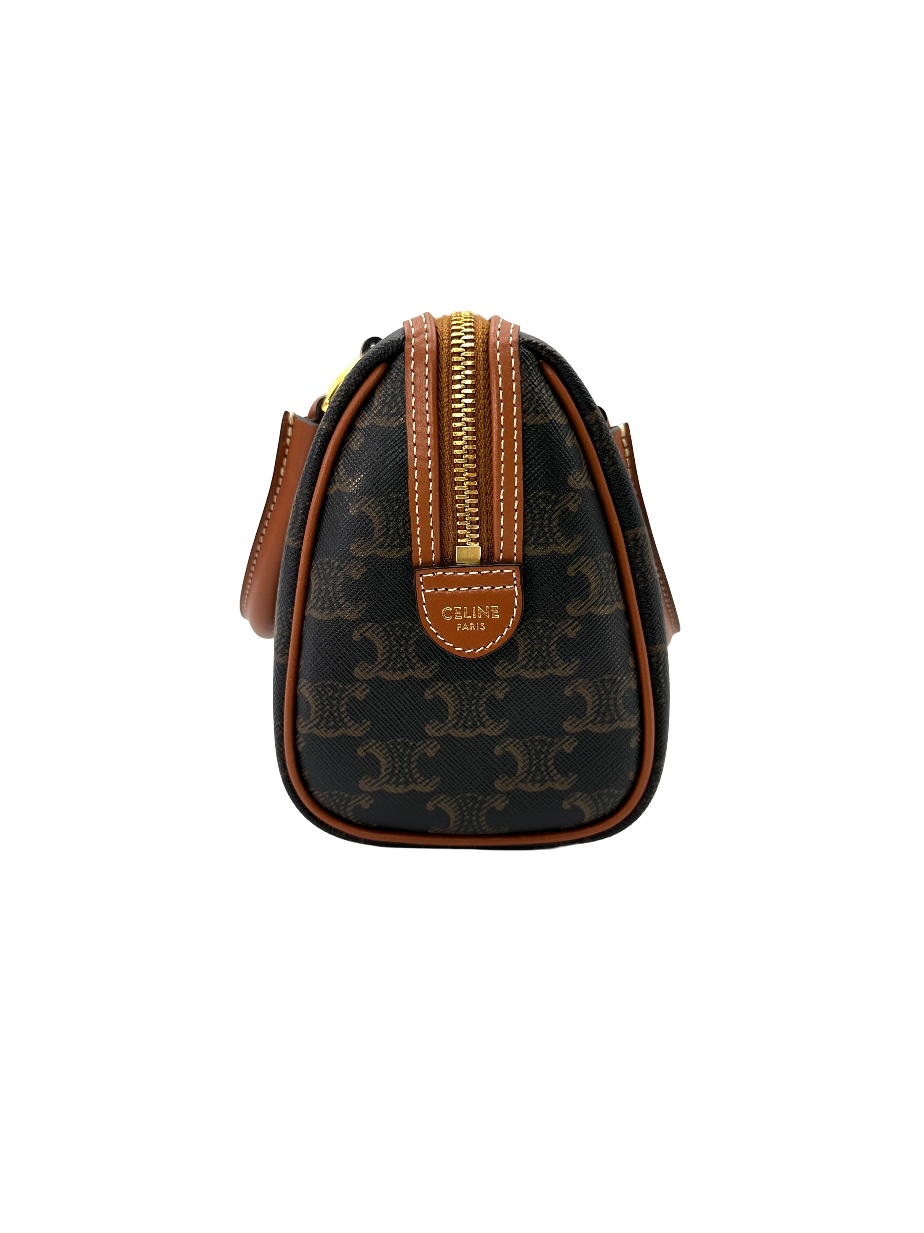 Celine Triomphe Canvas Boston Bag CEW