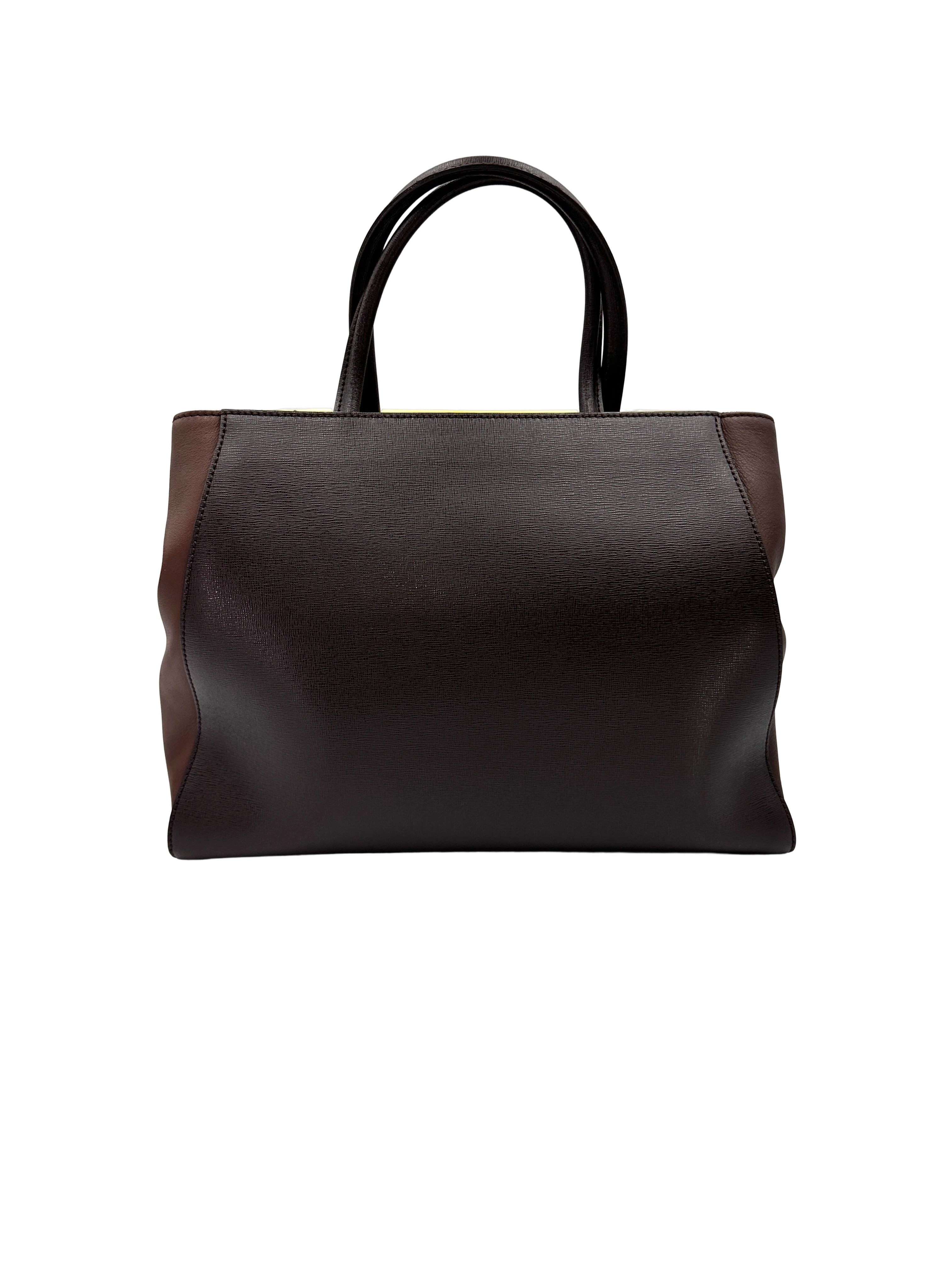 Fendi 2Jours Elite Black Leather Handle Bag FF134
