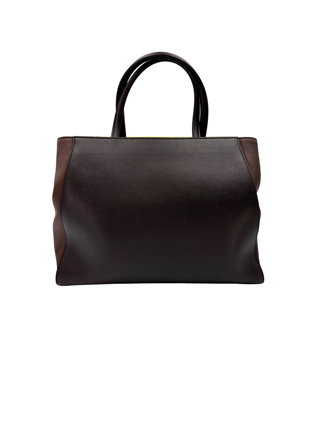 Fendi 2Jours Elite Black Leather Handle Bag FF134