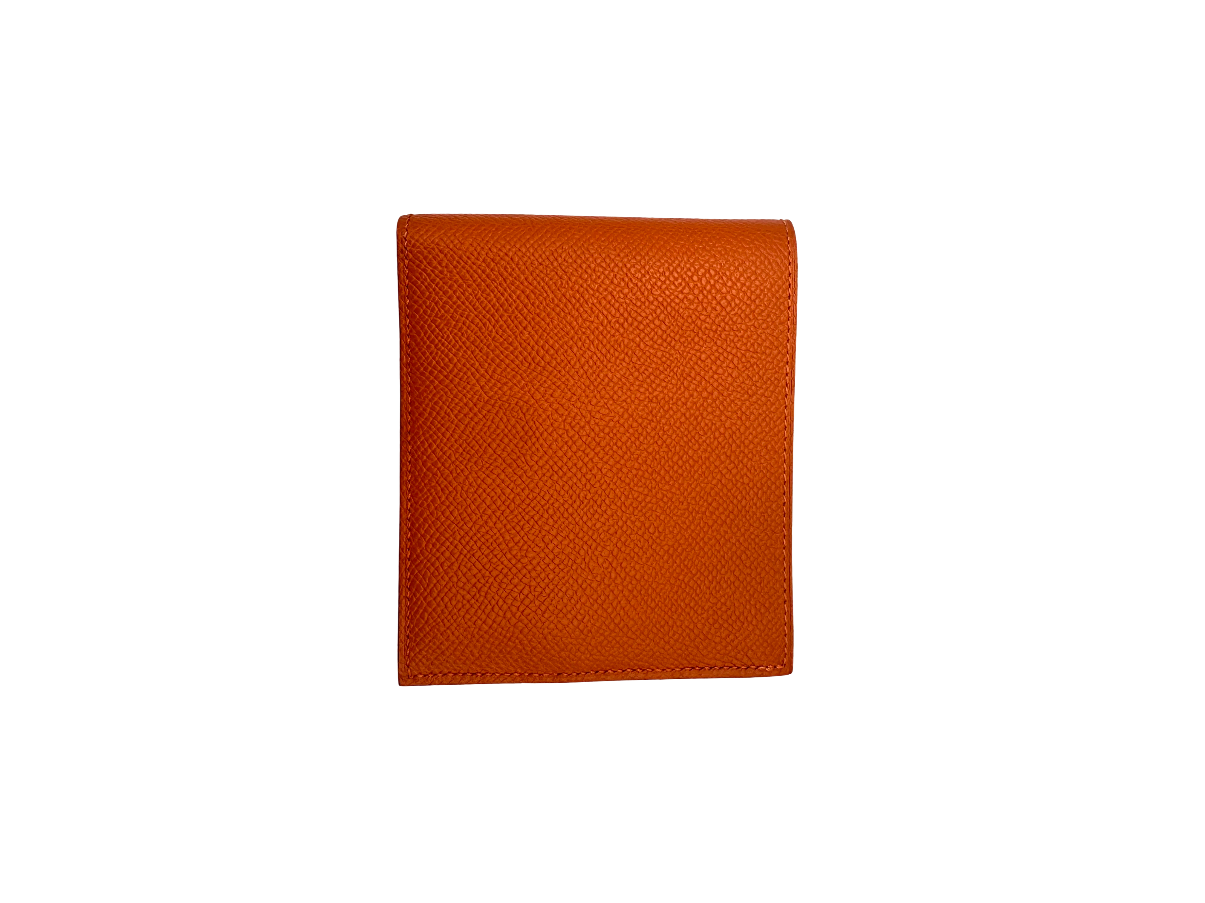 Hermes MC2 Copernic Orange Epsom Leather Wallet HR153