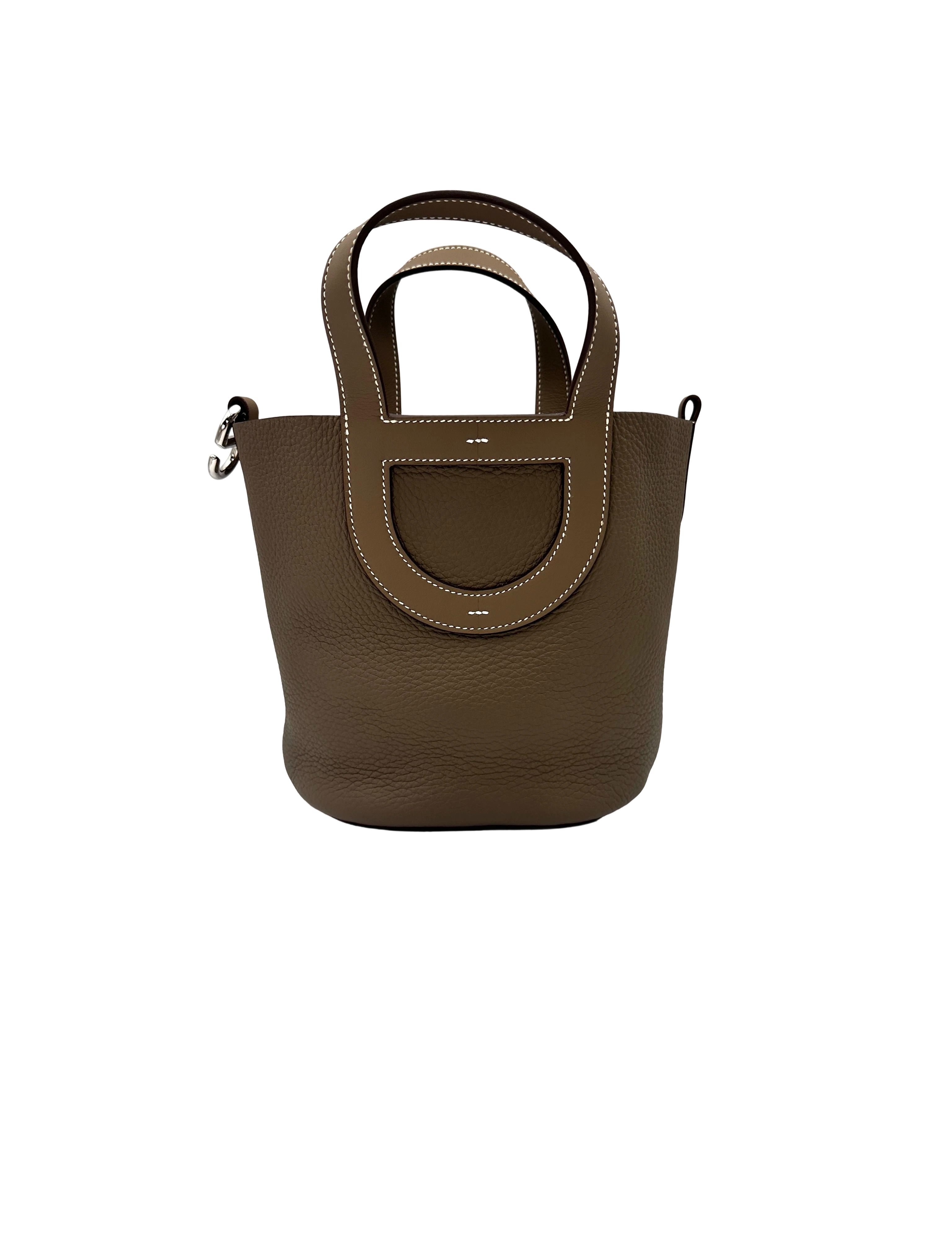 Hermes In-The-Loop Brown Leather Handle Bag HR148