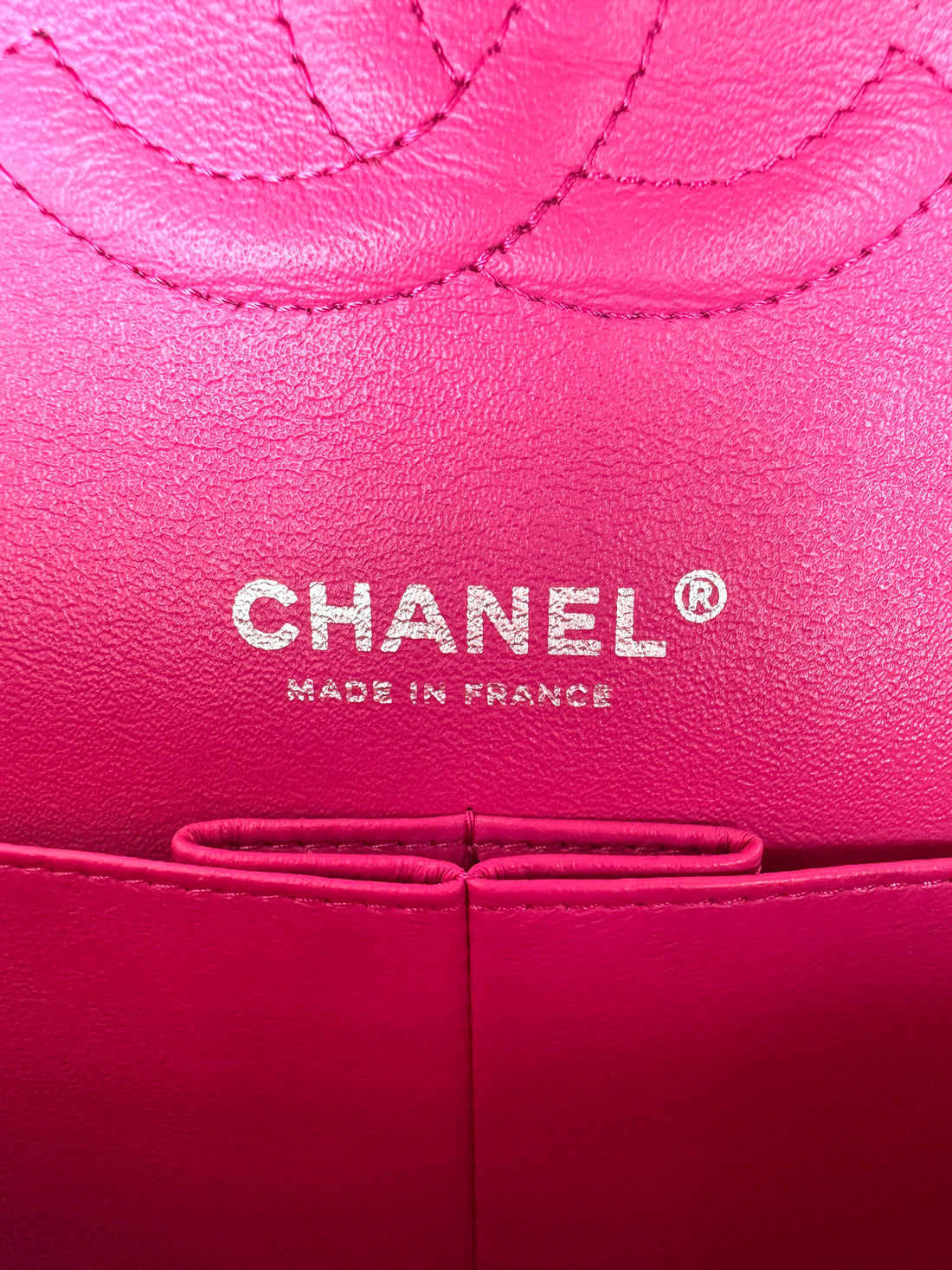 Chanel Classic Flap Pink Quilted Leather Shoulder Bag With Silver Buckle(18***41) IRIS265