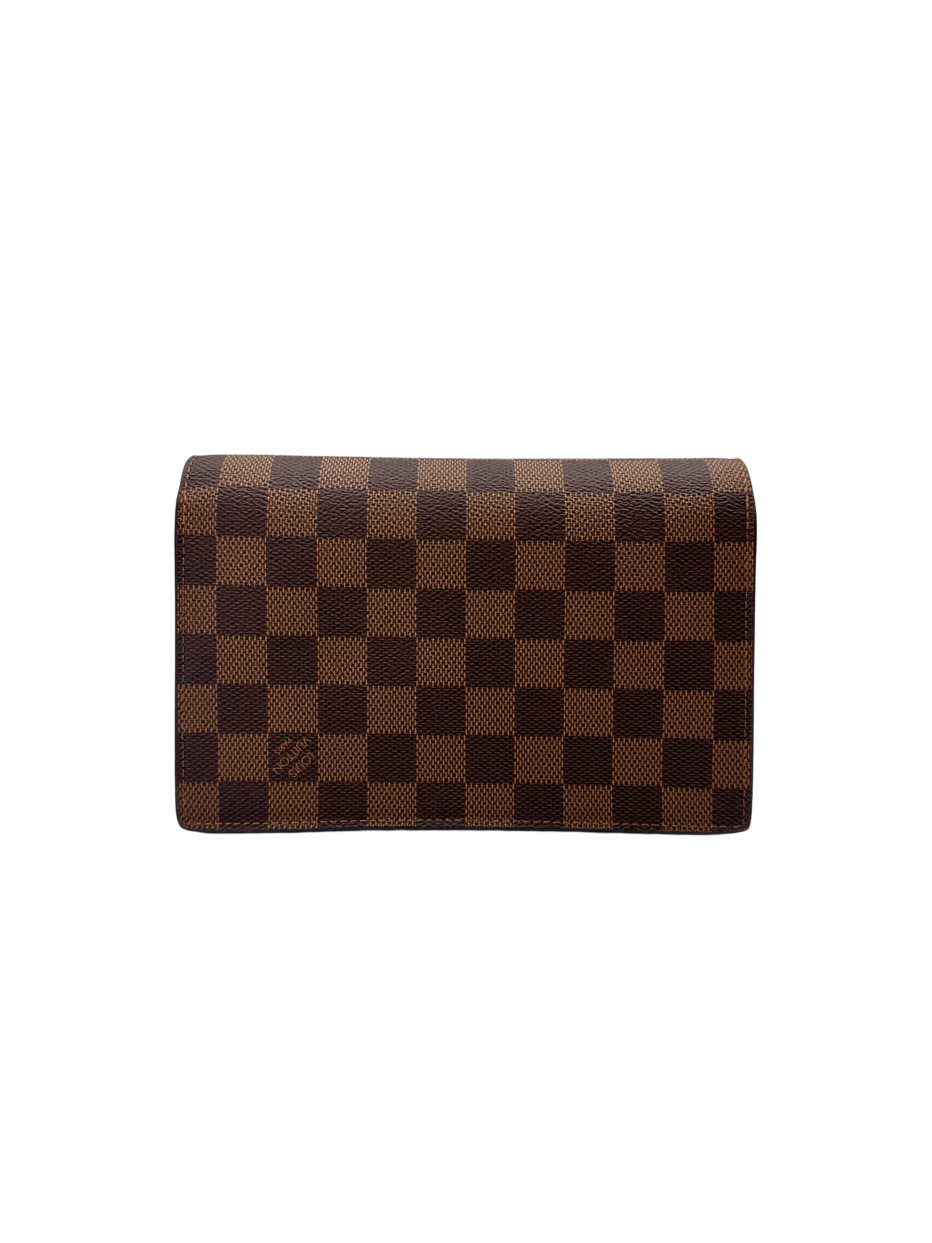 Louis Vuitton Vavin Damier Ebene & Beige Leather Shoulder Bag LV3286