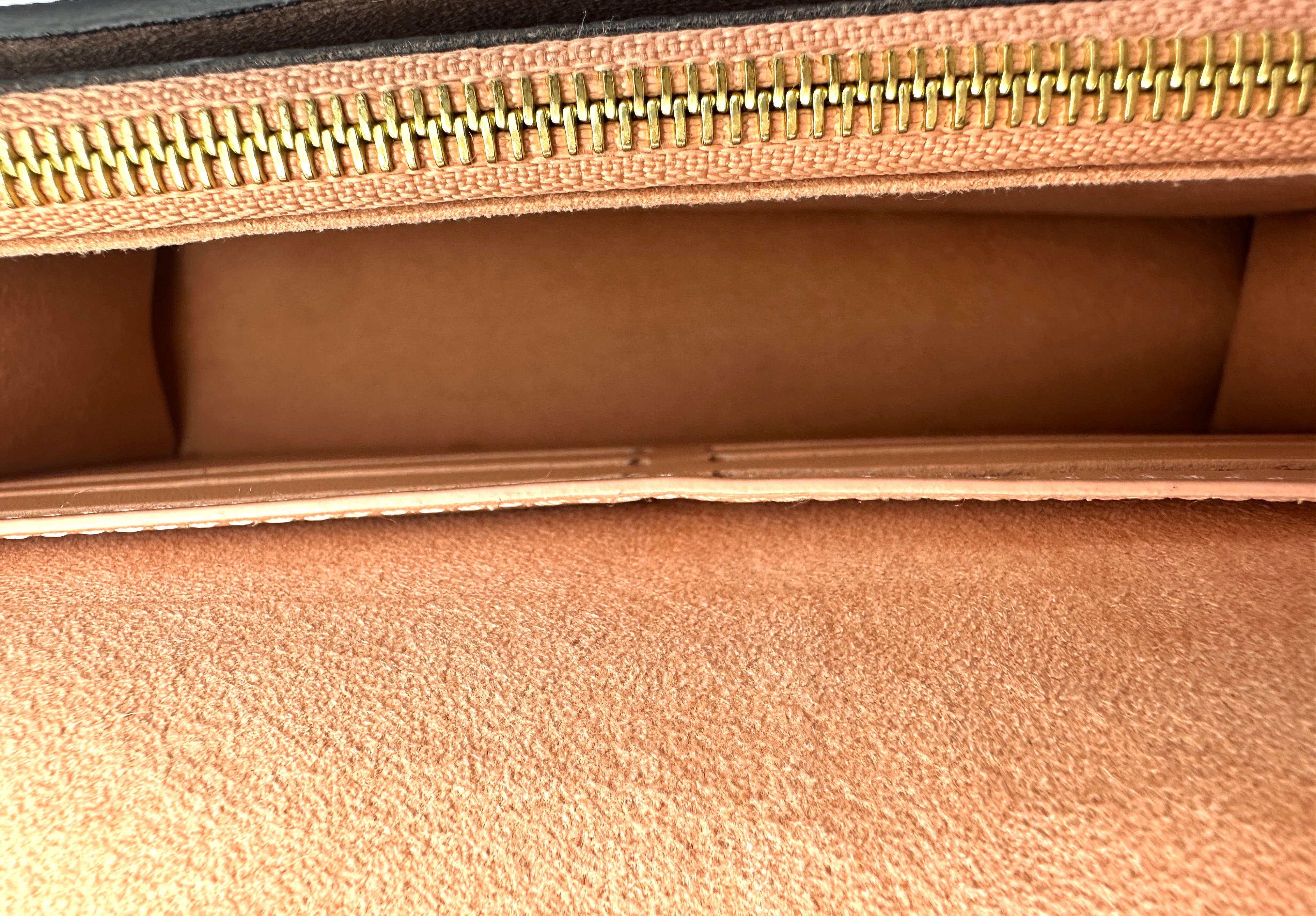 Louis Vuitton Vavin Damier Ebene & Beige Leather Shoulder Bag LV3286